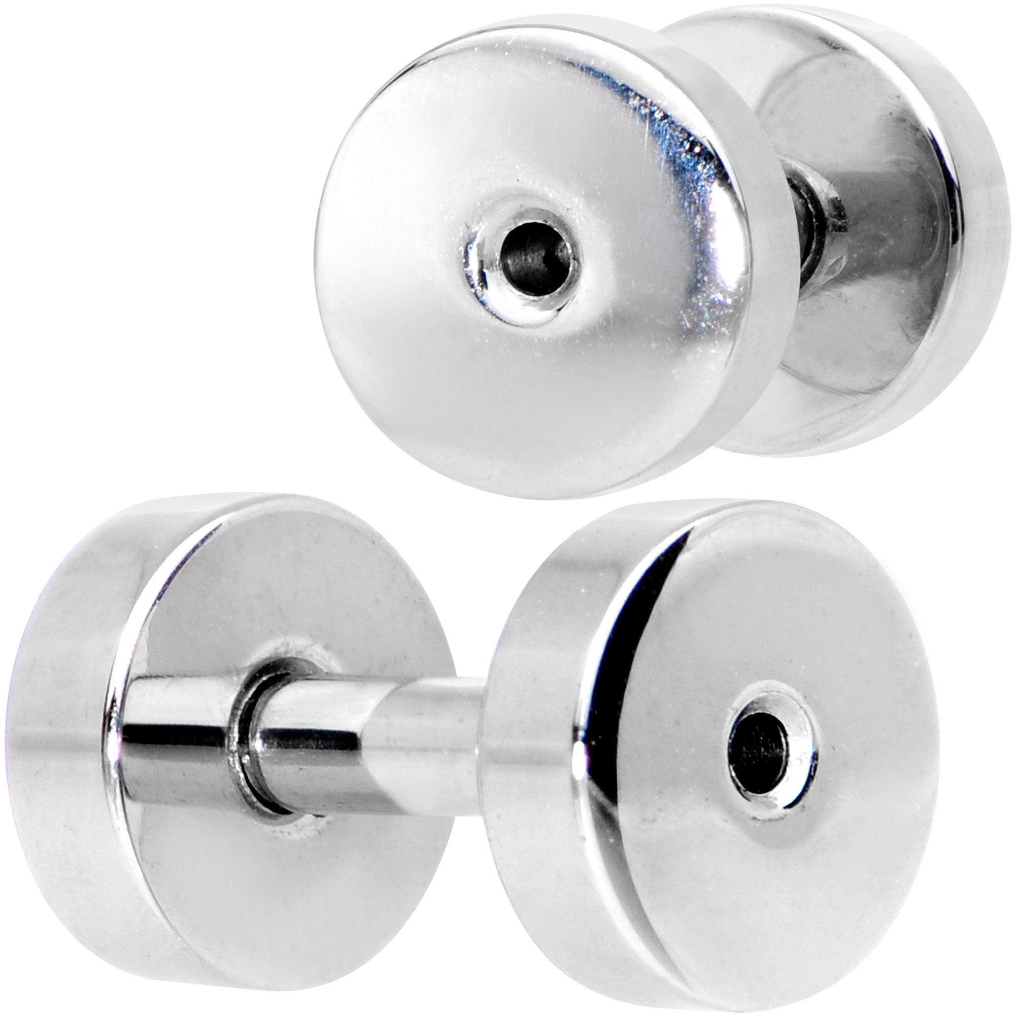 14G Steel Screw Fit Tunnel Plug Set