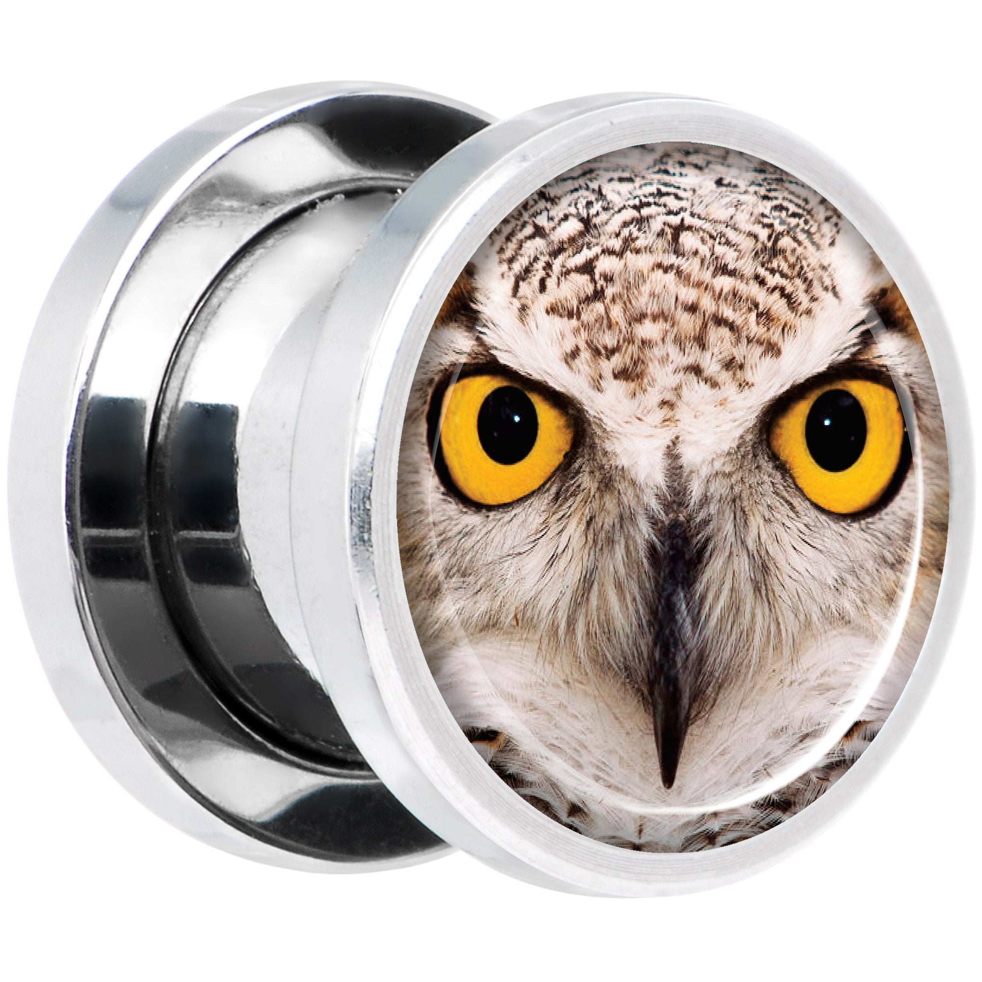 Full Color Owl Steel Screw Fit Plug Set 00G