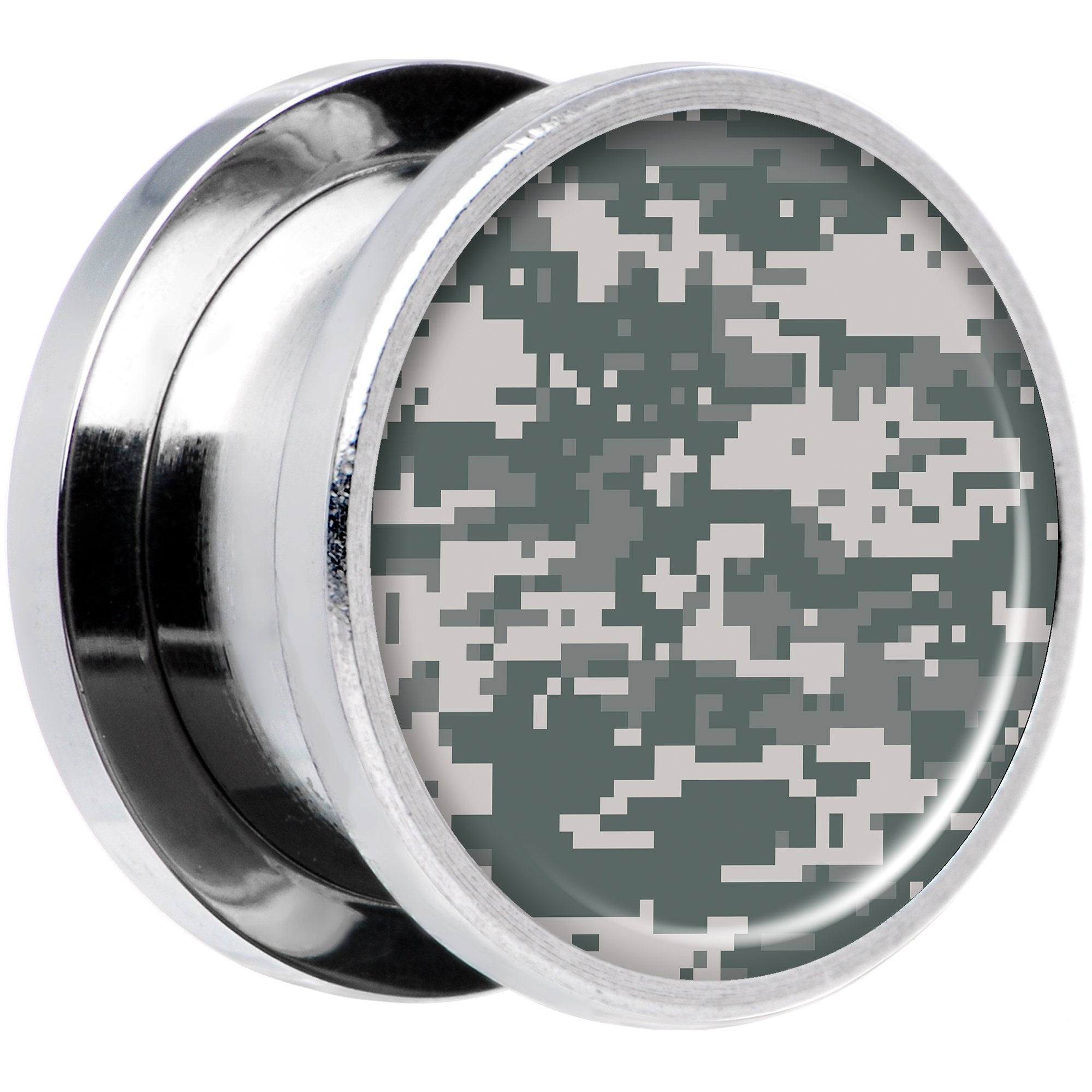 Digital Camo Print Steel Screw Fit Plug Set 9/16