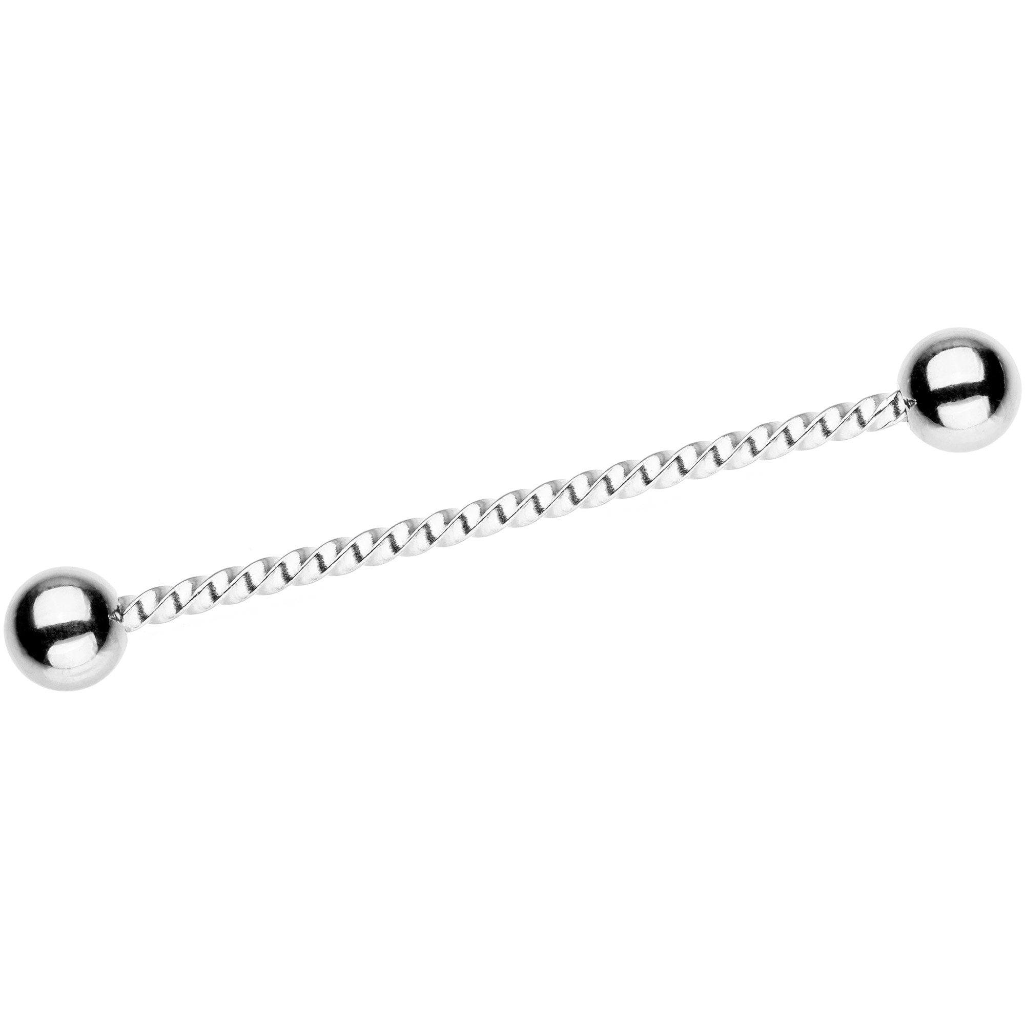 Seriously Twisted Industrial Barbell Earring 38mm