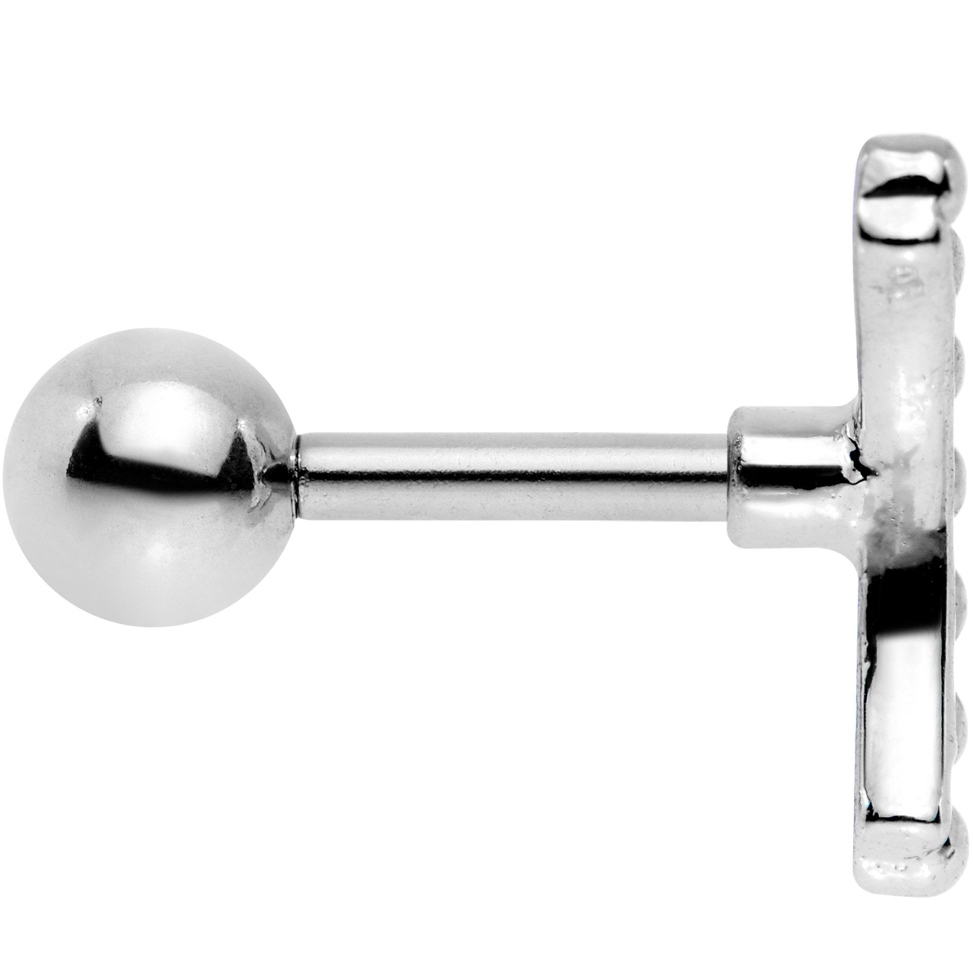 16G 1/4 Crescent Arc Cartilage Tragus Earring