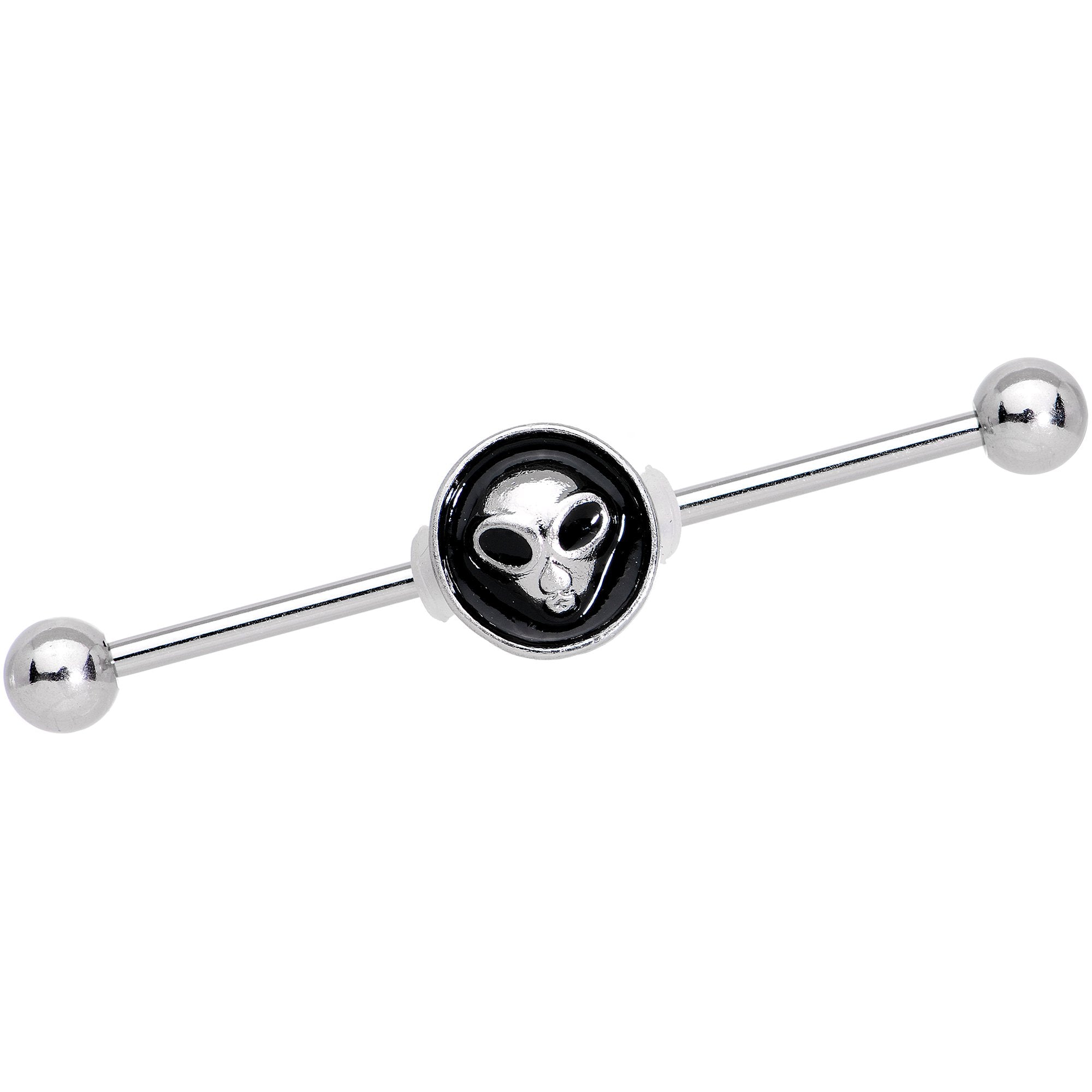 14G Look Out for Alien Industrial Barbell 38mm