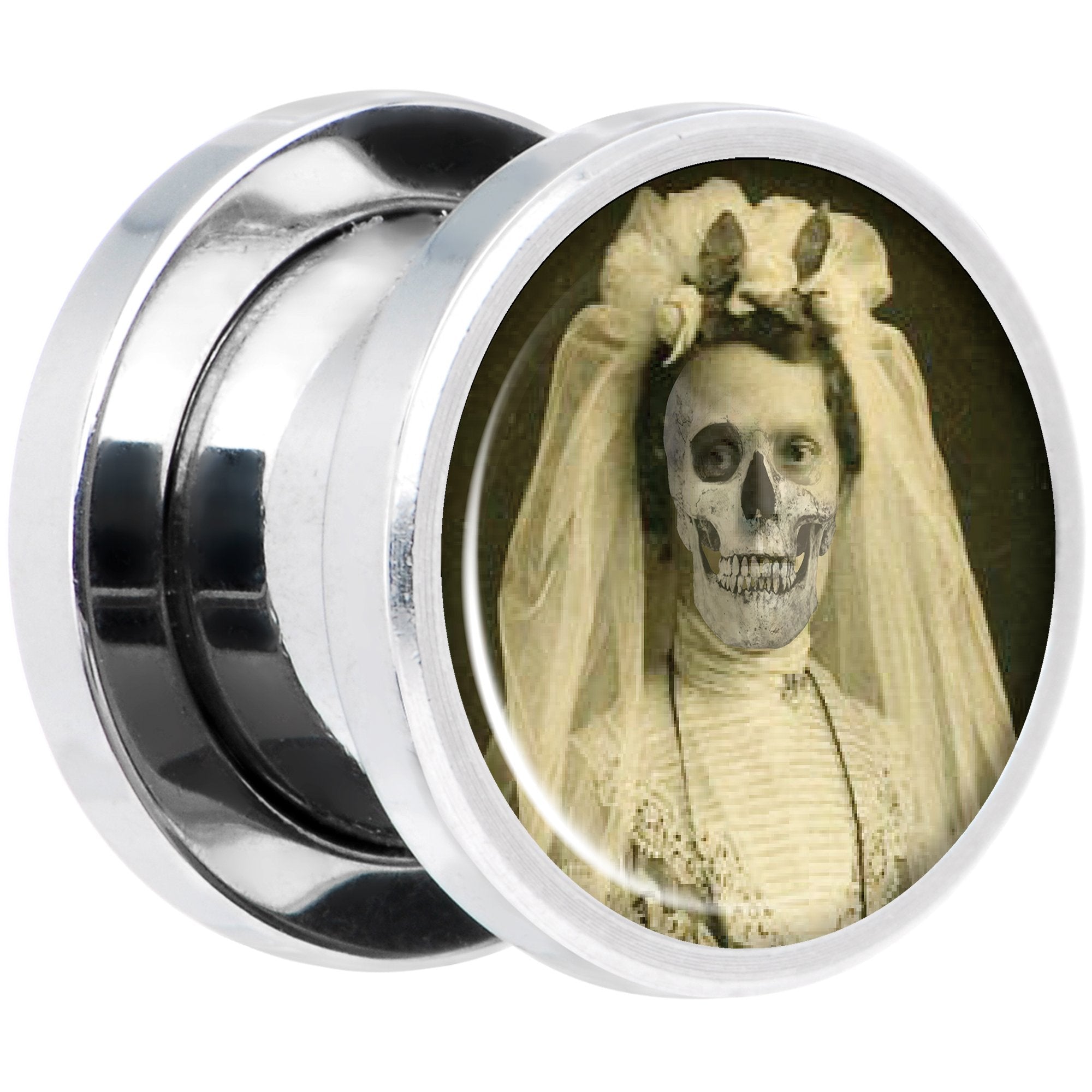 Undead Bride and Groom Halloween Plug Set 00G