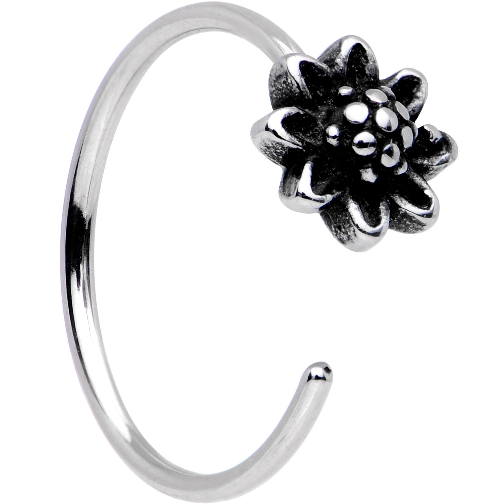 20G Treasure of the Heart Nose Bone Heart Closure Ring Pack Set of 3