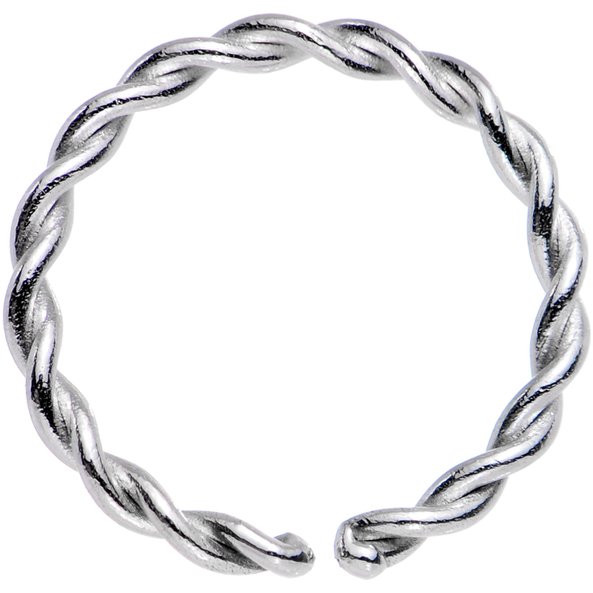 18G 5/16 Annealed Steel Seamless Braided Circular Ring