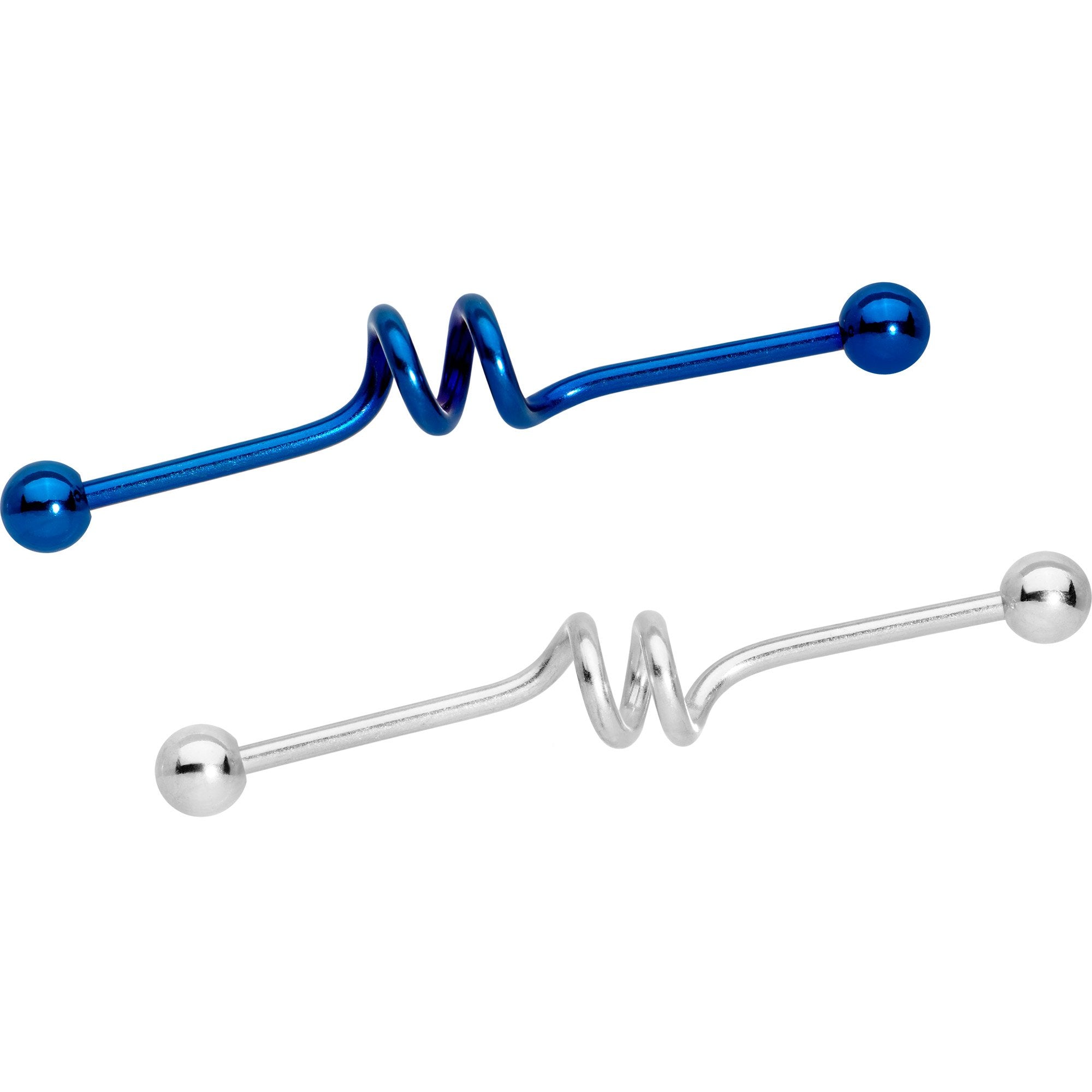 14G Multi Color Spiral Industrial Project Bar Set of 5 40mm