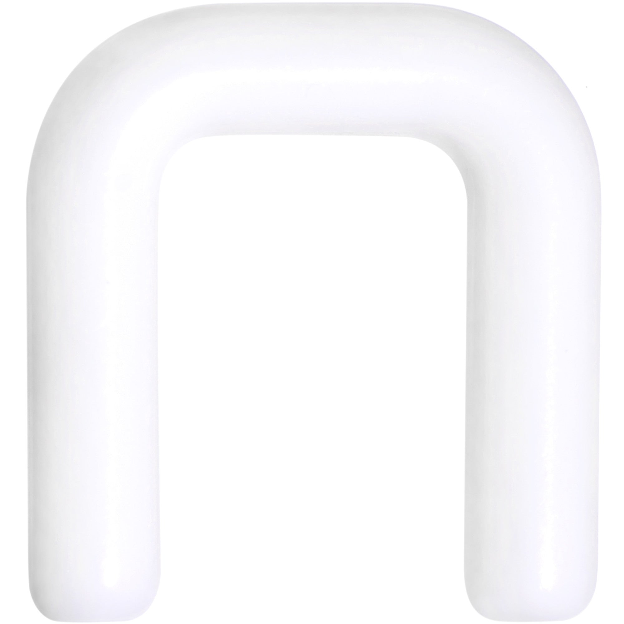 10G 1/2 White Flexible Bioplast Square Septum Retainer
