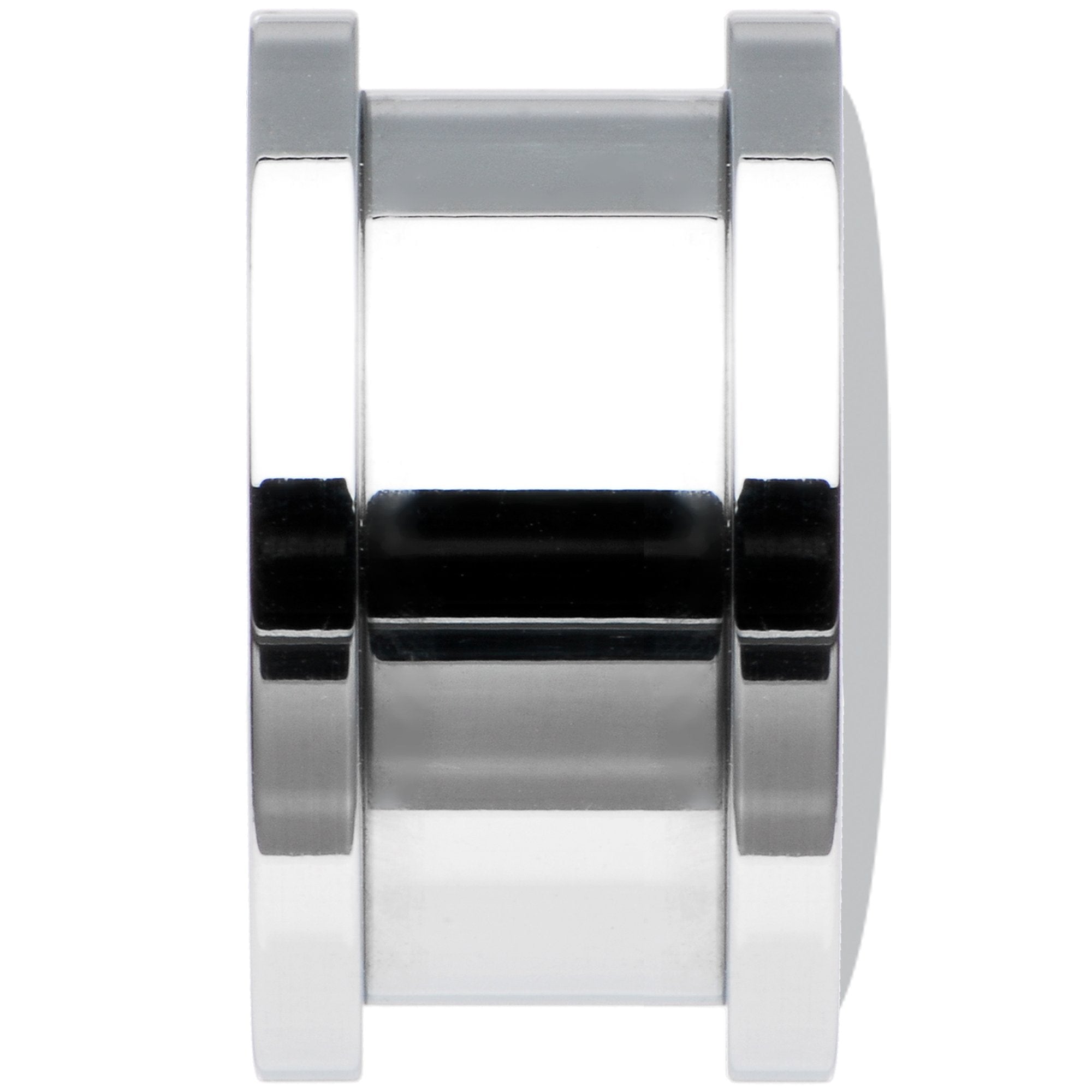 Black White Tiger Eyes Steel Screw Fit Plug Set 5/8