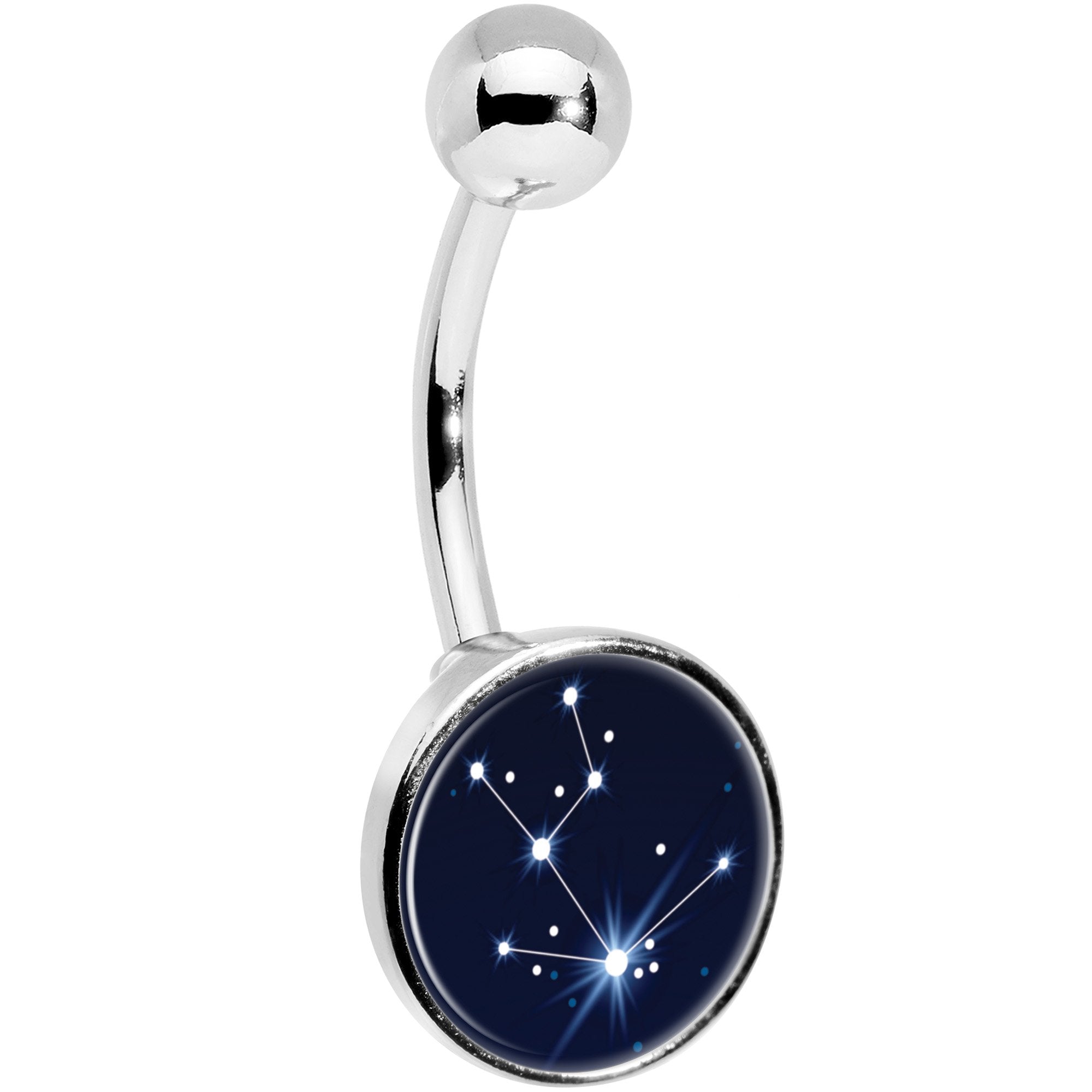 Zodiac Constellation Taurus Stainless Steel Belly Ring stylish jewelry