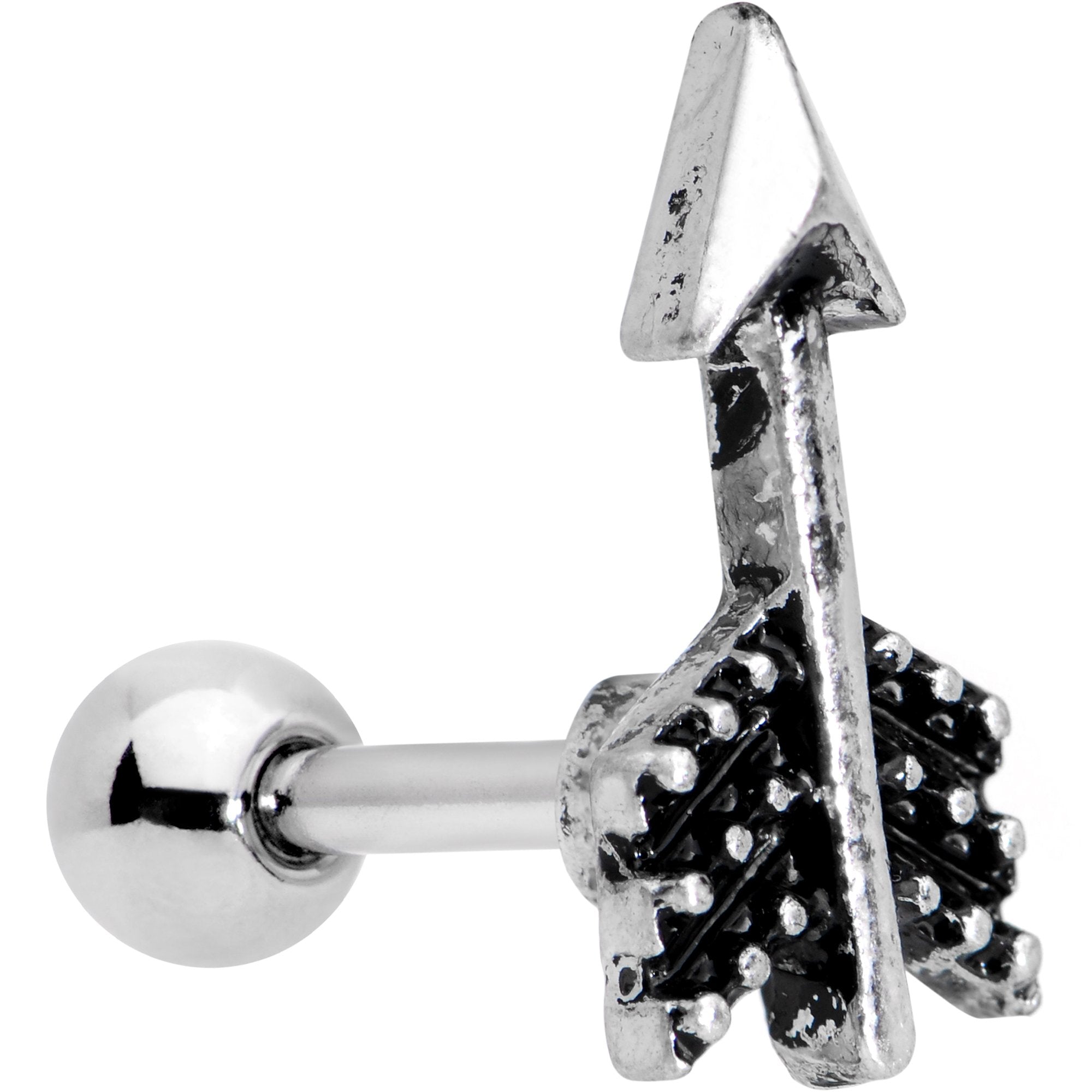 16G 1/4 Straight Arrow Cartilage Tragus Earring