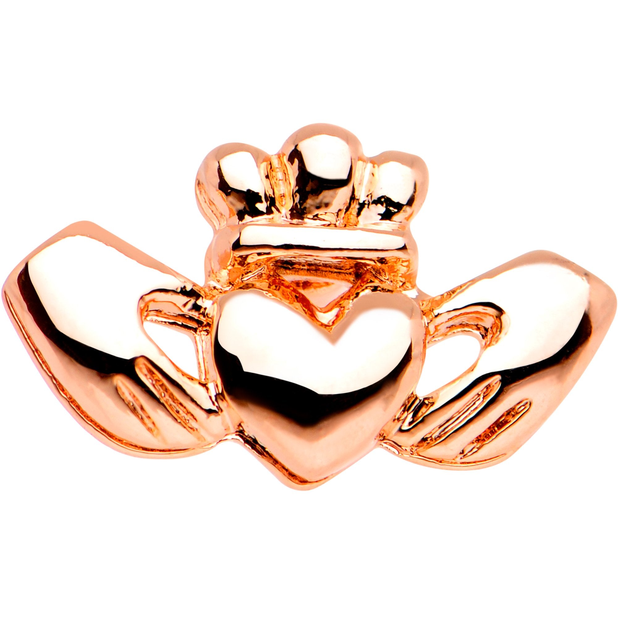 16G 1/4 Rose Gold Tone Sacred Heart Tragus Cartilage Earring