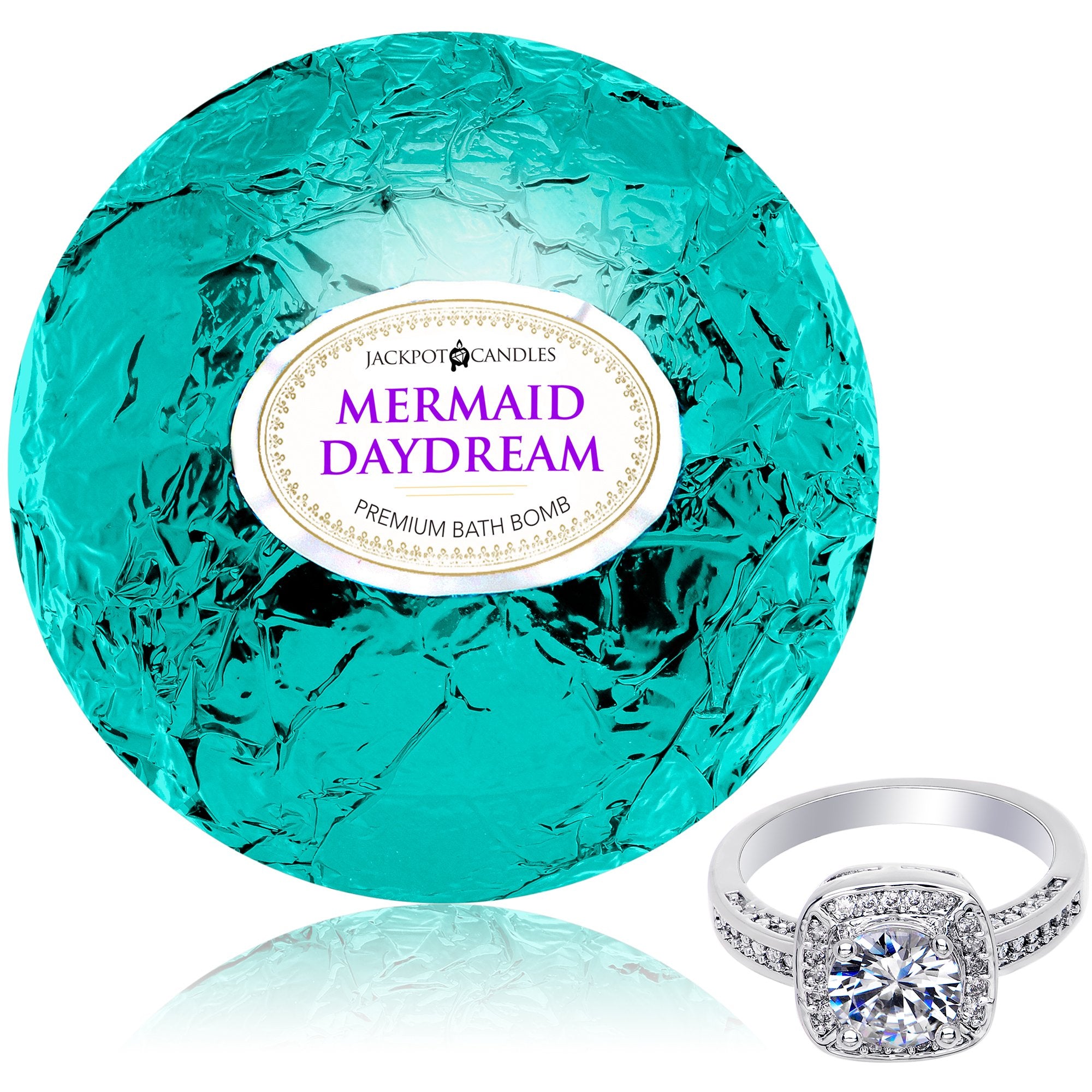 Mermaid Daydream Bath Bomb with Jewelry Ring Inside