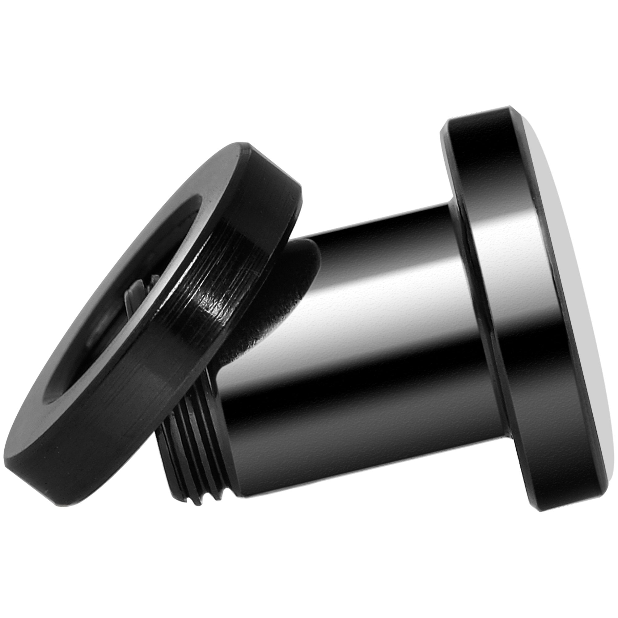 Full Color Owl Black Anodized Screw Fit Plug Set 2G