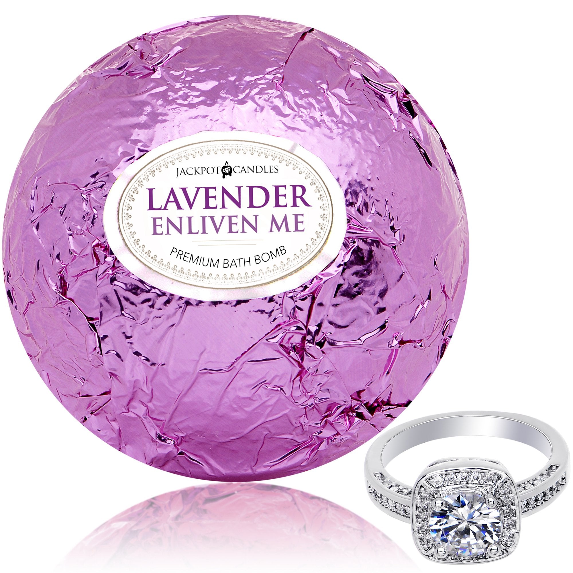 Enliven Me Lavender Bath Bomb with Jewelry Ring Inside