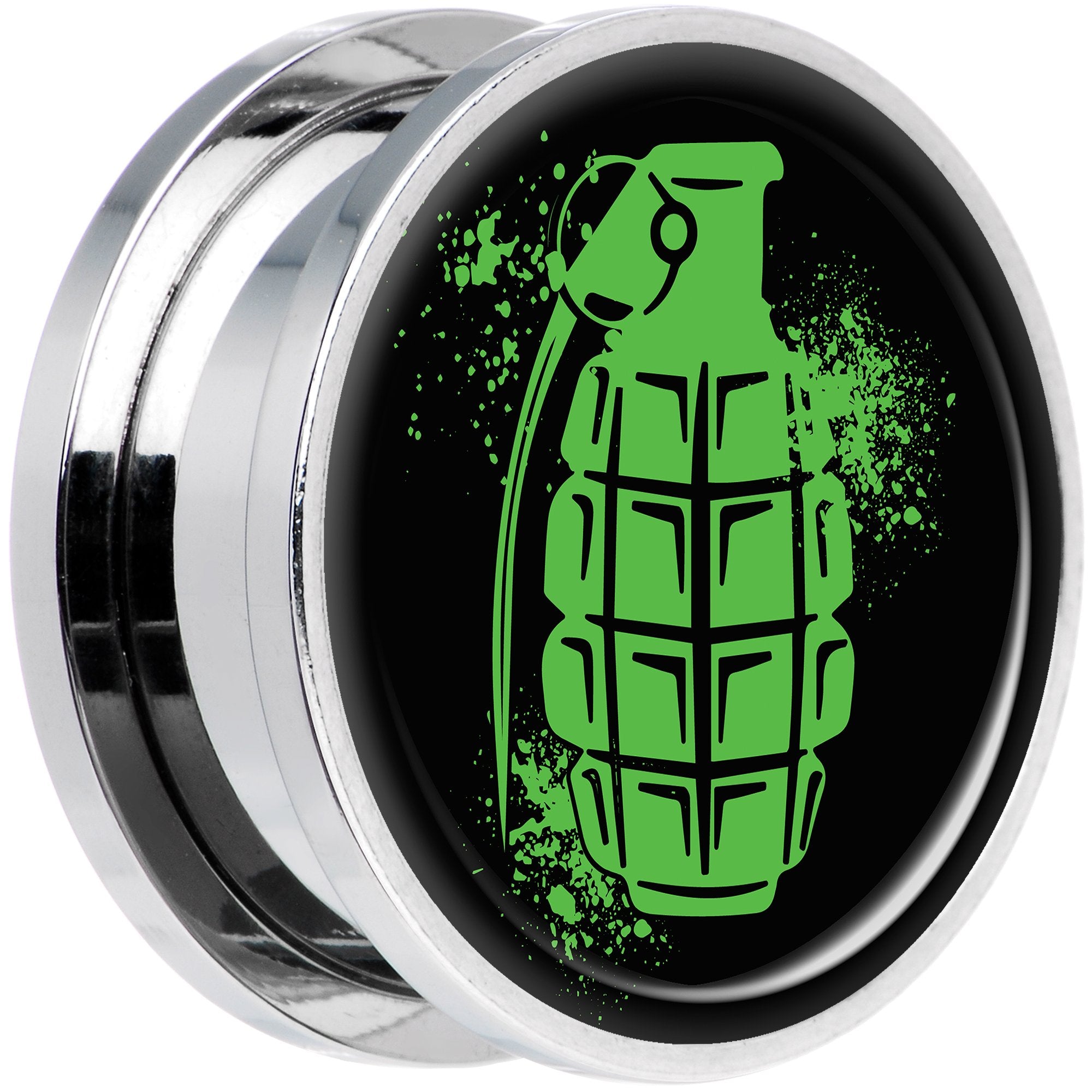 Green Grenade Steel Screw Fit Plug Set 20mm