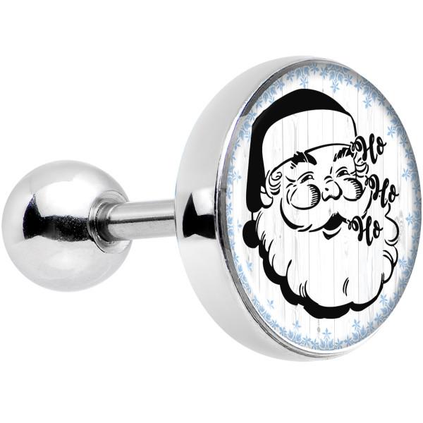 16G 1/4 Christmas Retro Santa Ho Ho Ho Tragus Cartilage Earring