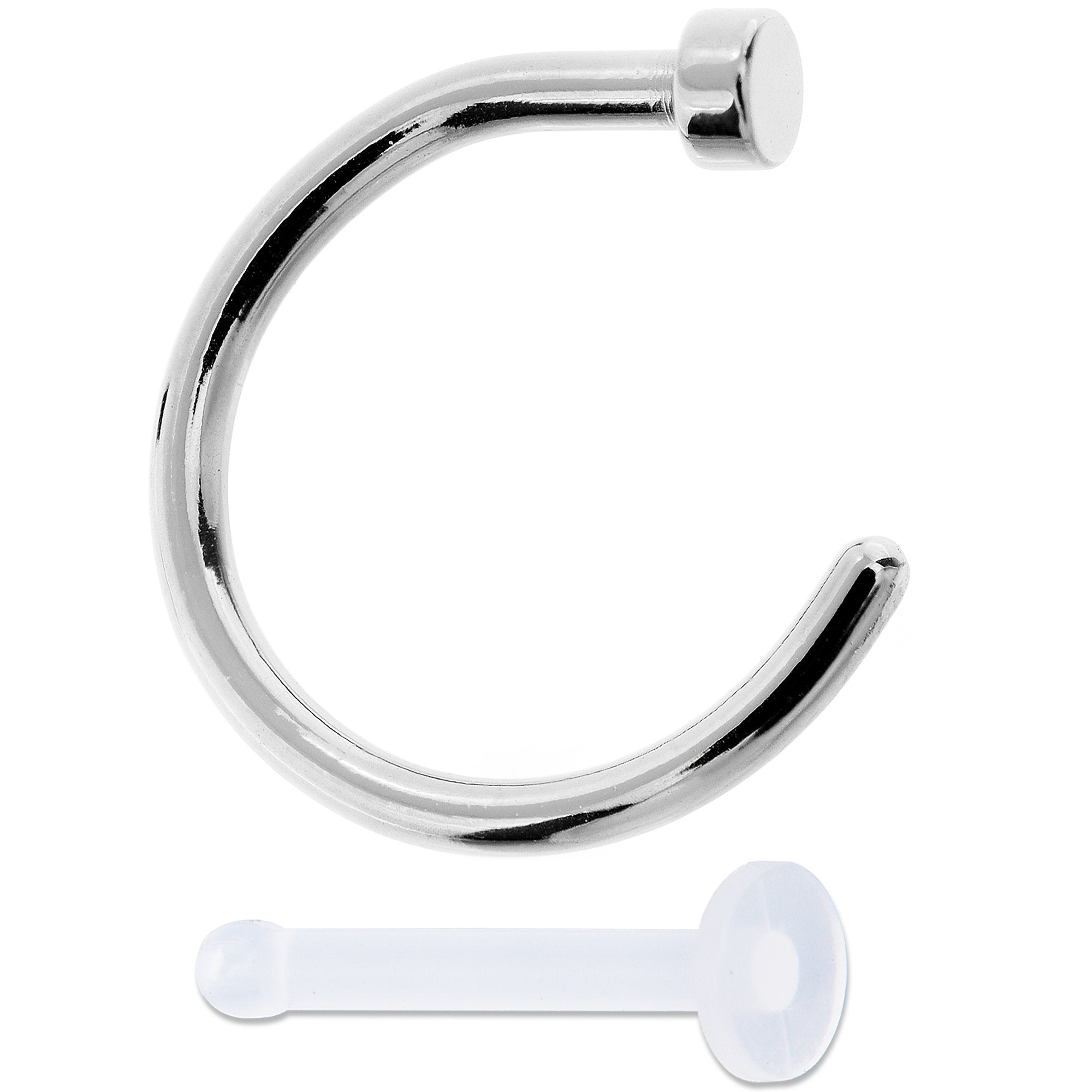 18G 5/16 Pack Set of 3 Assorted Stainless Steel Nose Hoop Rings