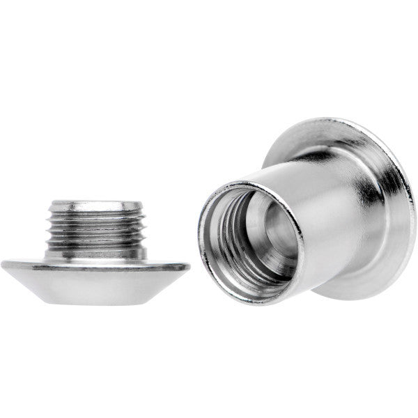 2 Gauge Stainless Steel Screw Fit Tunnel Set of 2