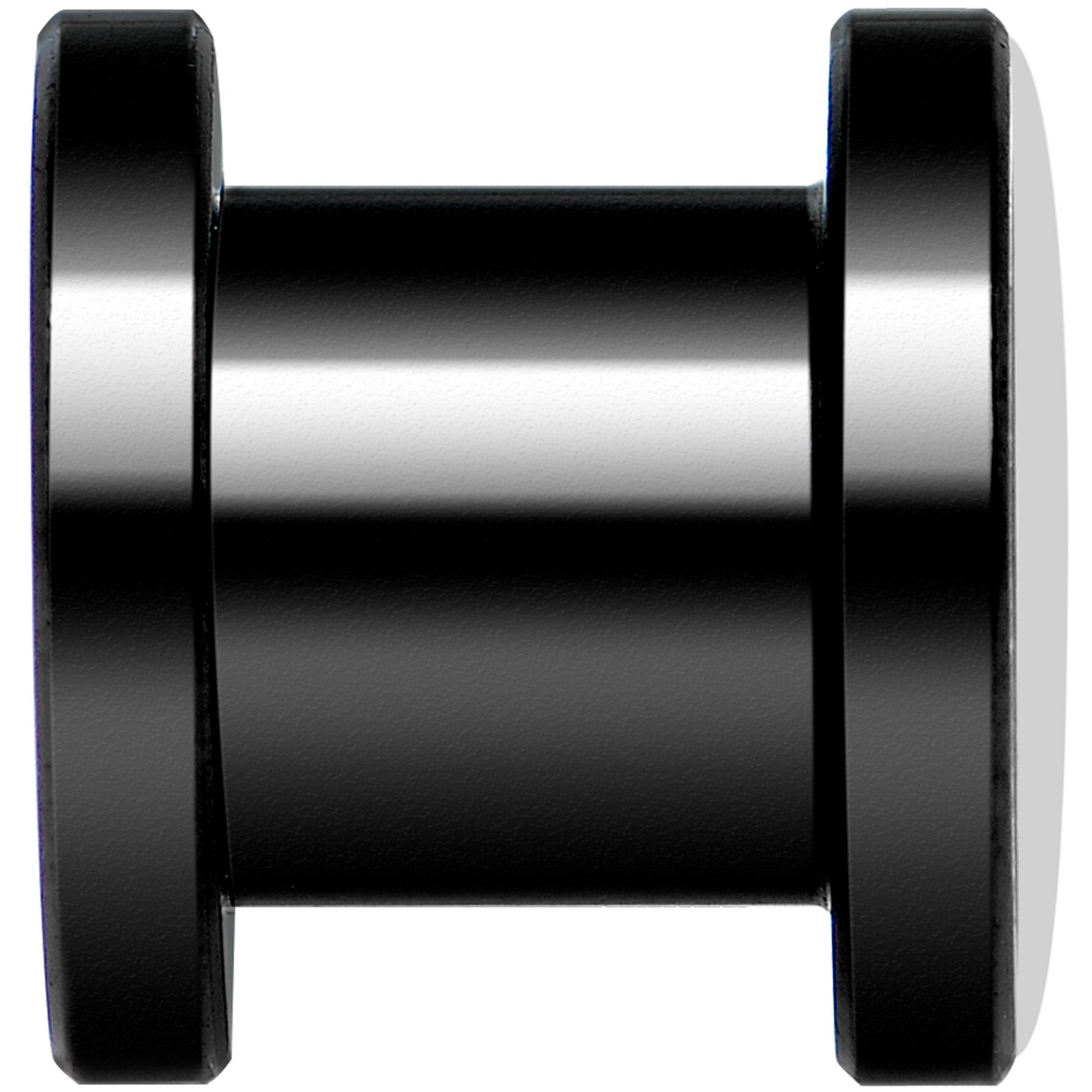 Blue American Flag Black Anodized Screw Fit Plug Set 0G