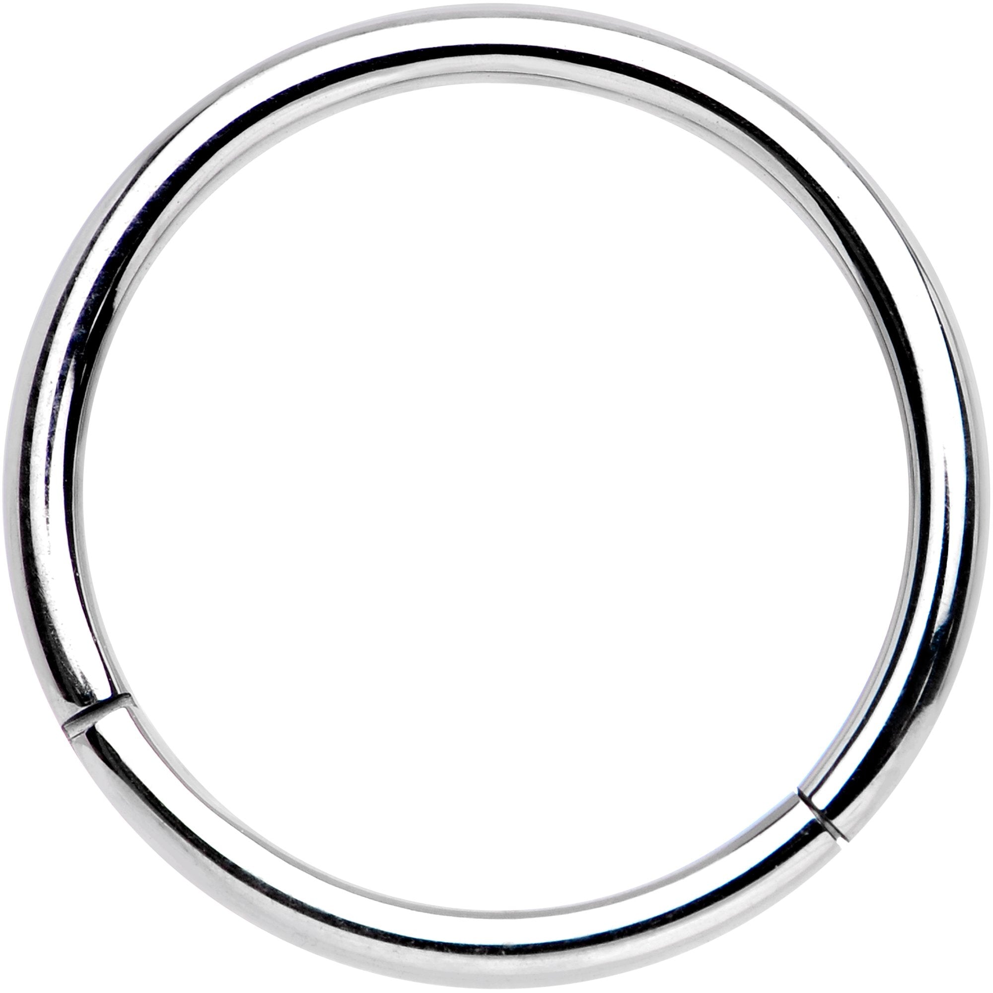 16G 1/2 Solid G23 Implant Grade Titanium Hinged Segment Ring