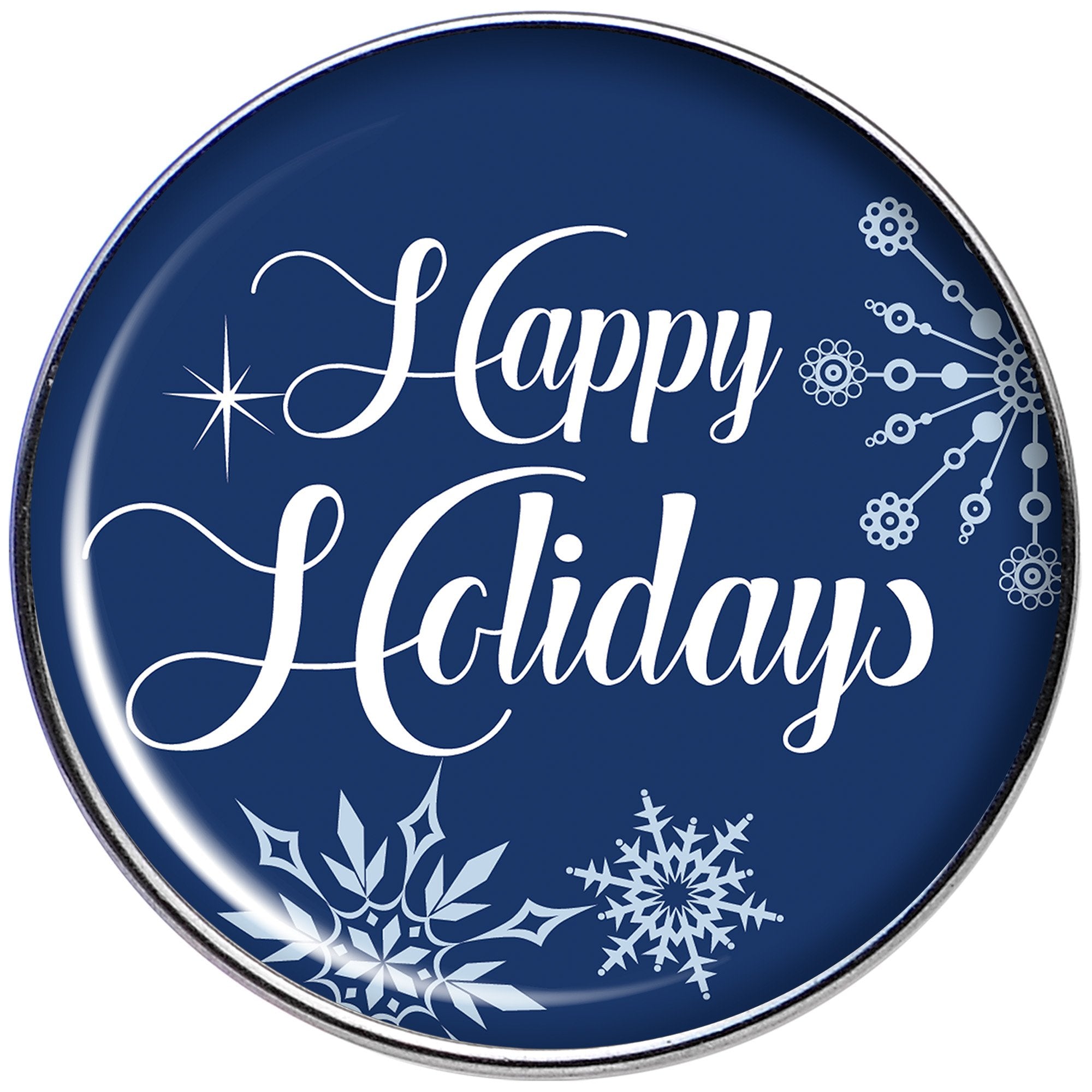 16G 1/4 Happy Holidays Snowflake Tragus Cartilage Earring