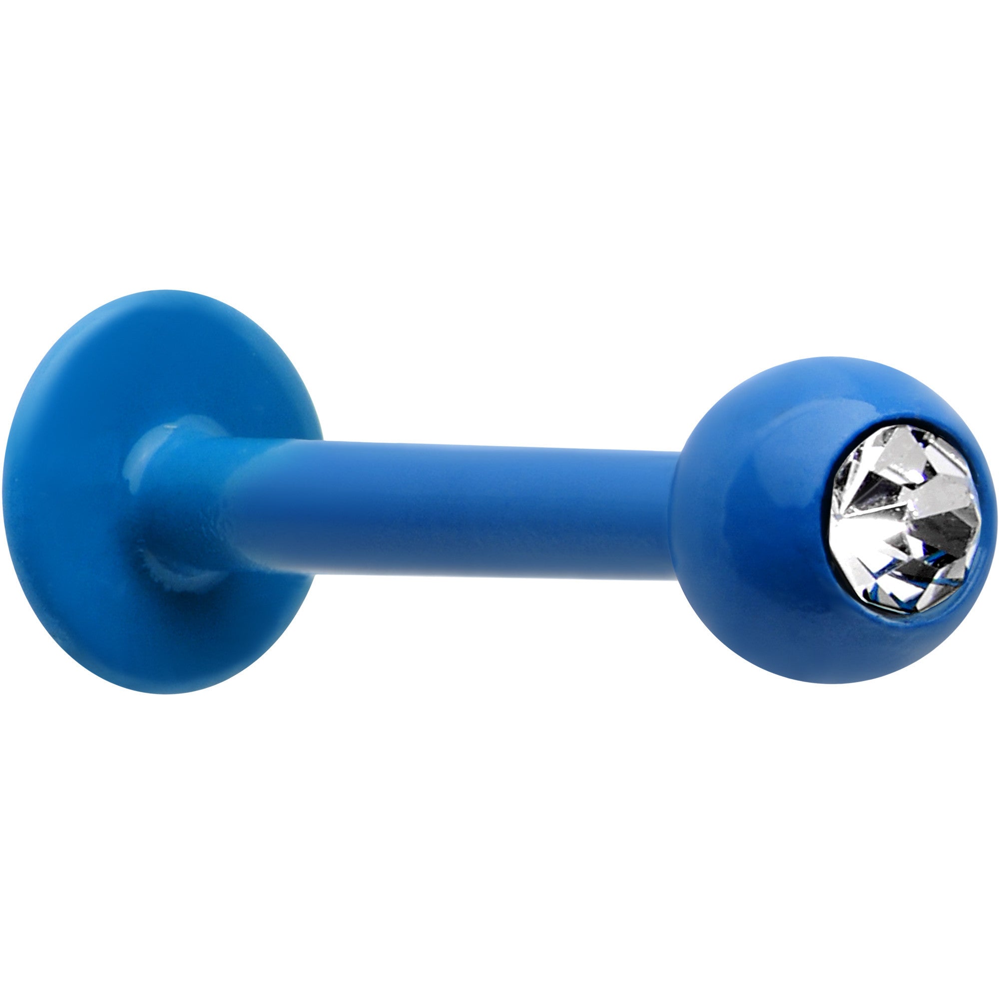 5/16 Clear Gem Blue Acrylic Over Steel Labret Monroe Tragus