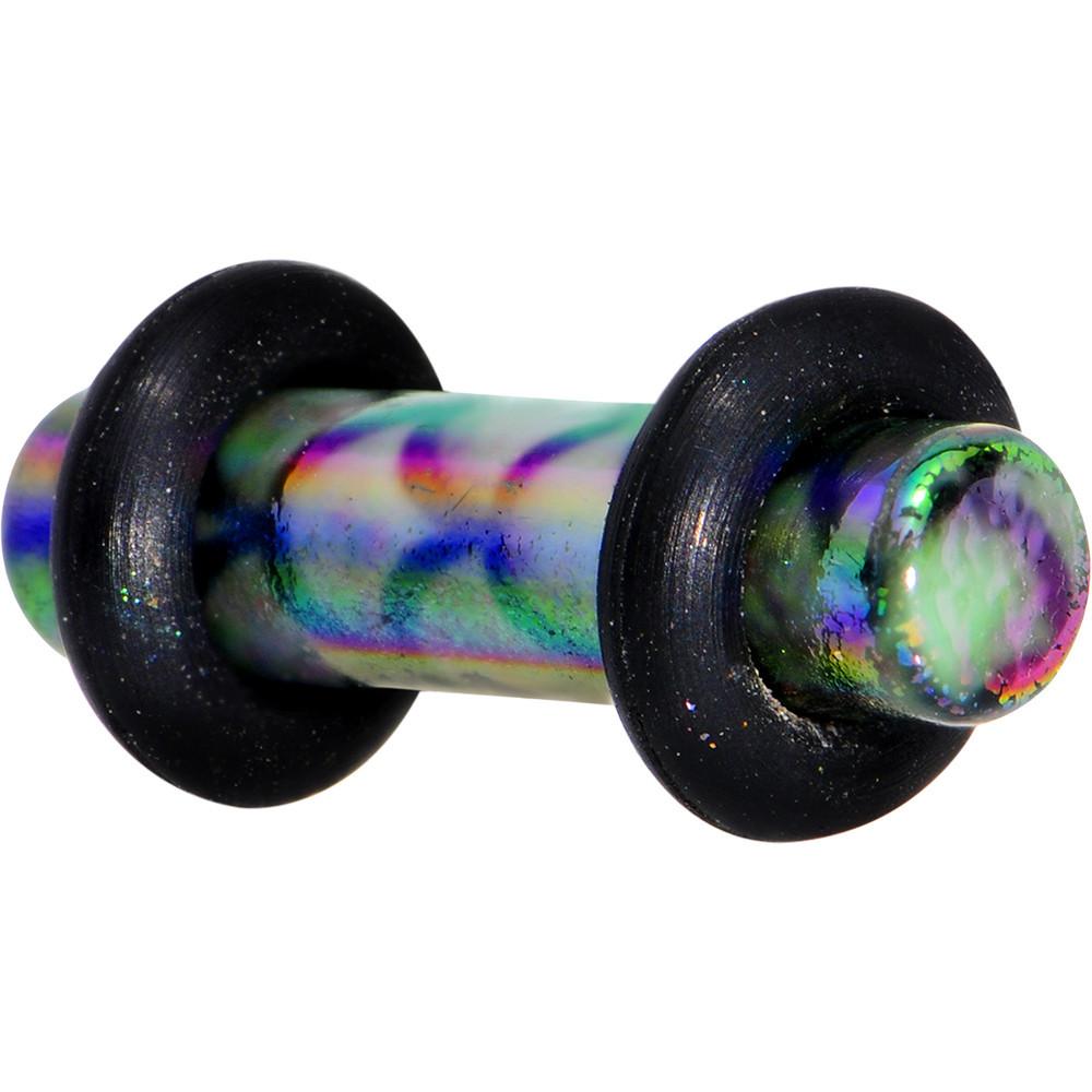 Green Blue Acrylic Mermaid Scale Straight Plug Set 14G to 8G