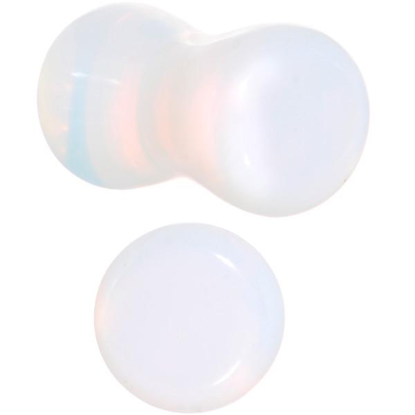 2G Argenon Opalite Natural Stone Saddle Plug Set