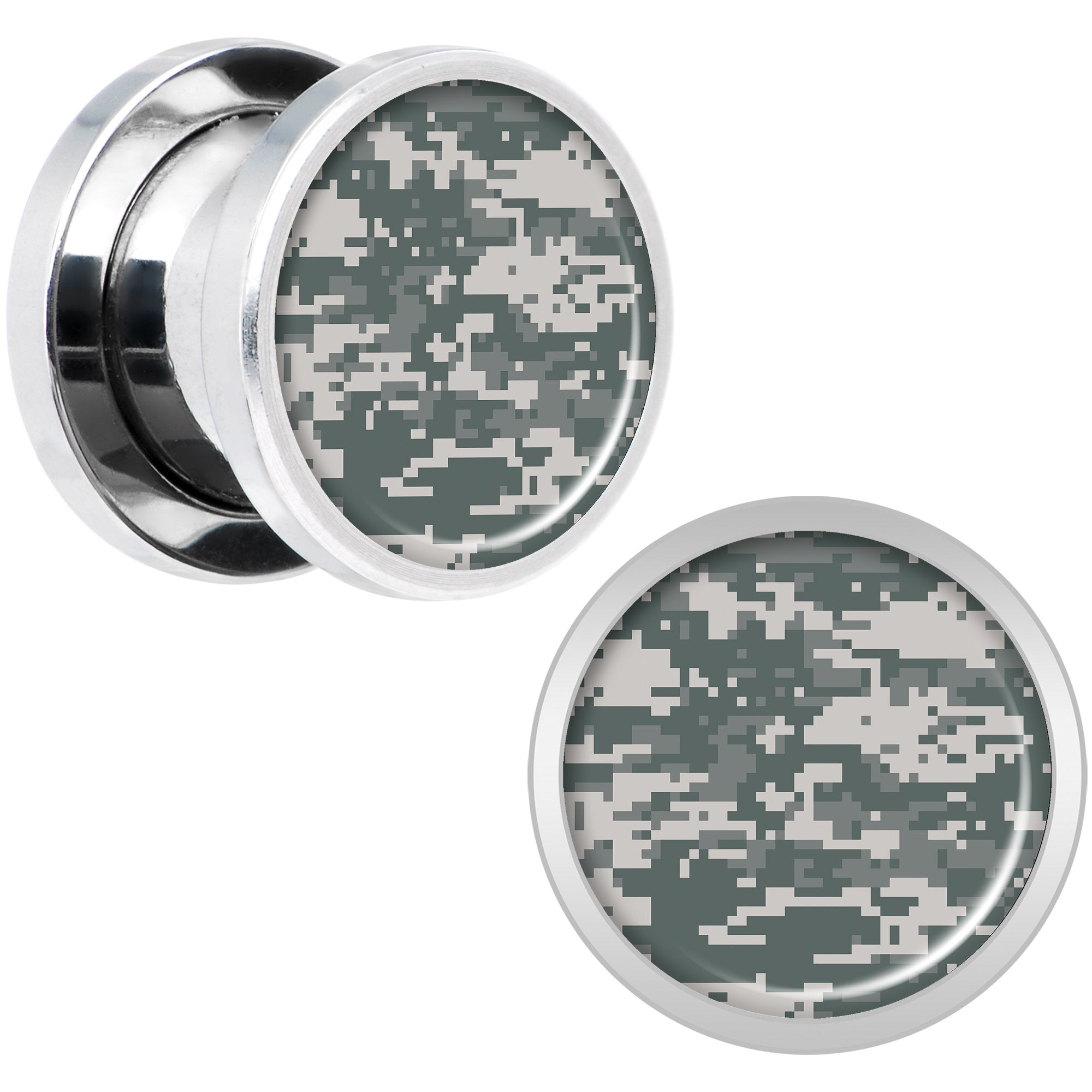 Digital Camo Print Steel Screw Fit Plug Set 00G