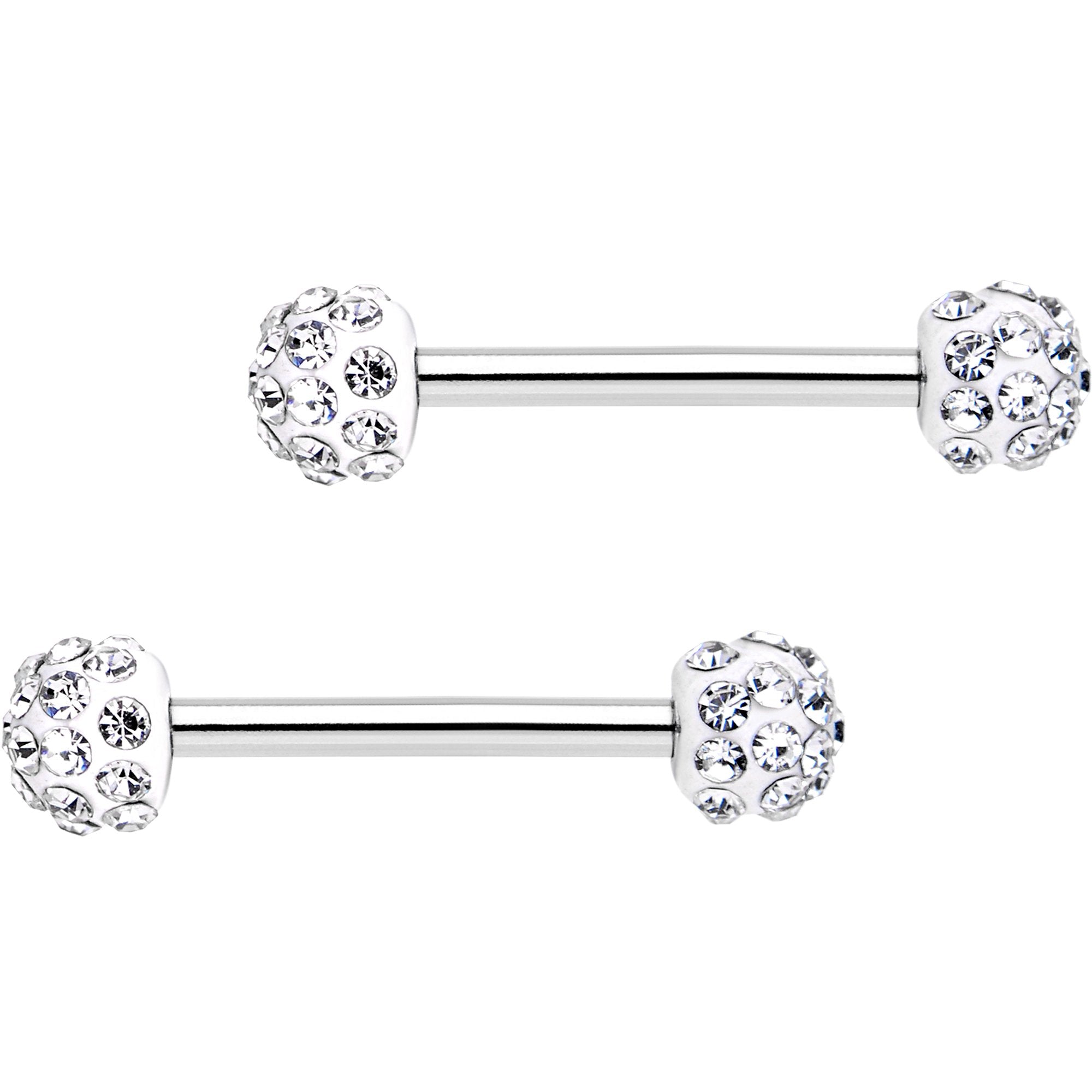 14G 9/16 All About Fun Barbell Nipple Ring Pack Set of 6