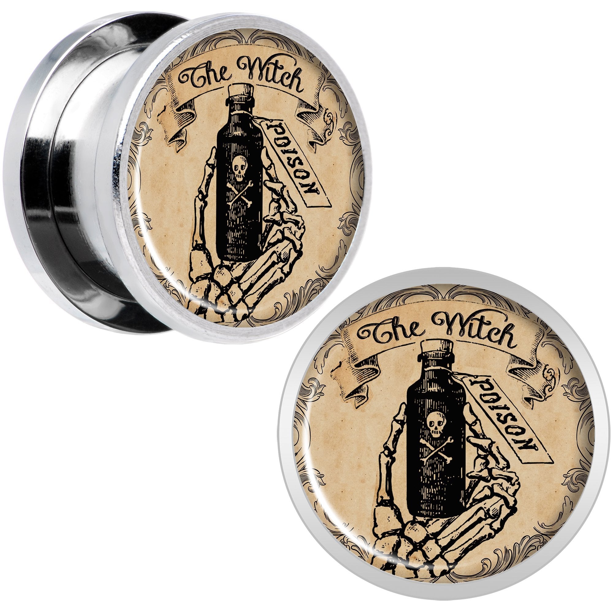 Witches Brew Poison Potion Halloween Plug Set 0G to 20mm