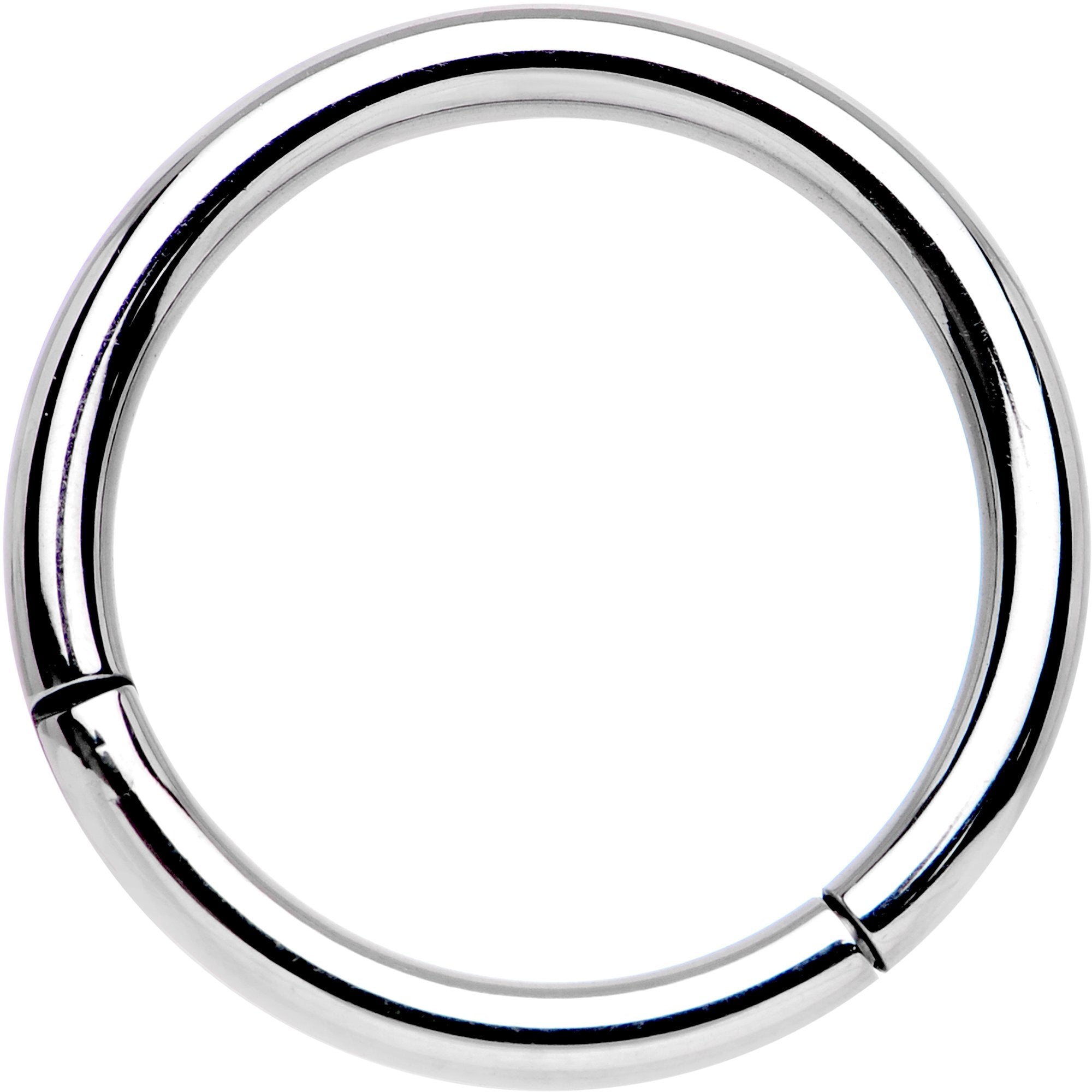 14G 1/2 Solid G23 Implant Grade Titanium Hinged Segment Ring