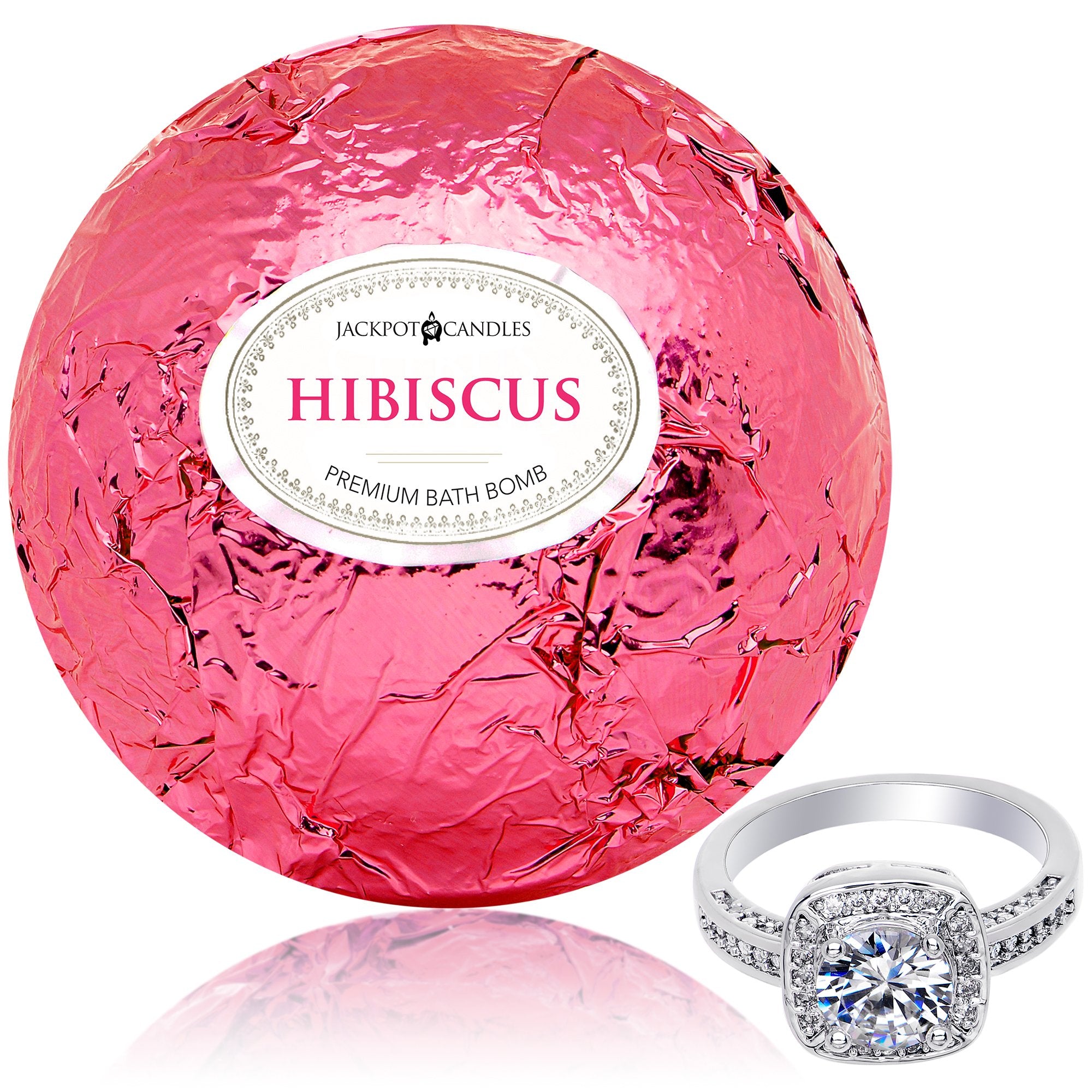 Hibiscus Bath Bomb with Jewelry Ring Inside