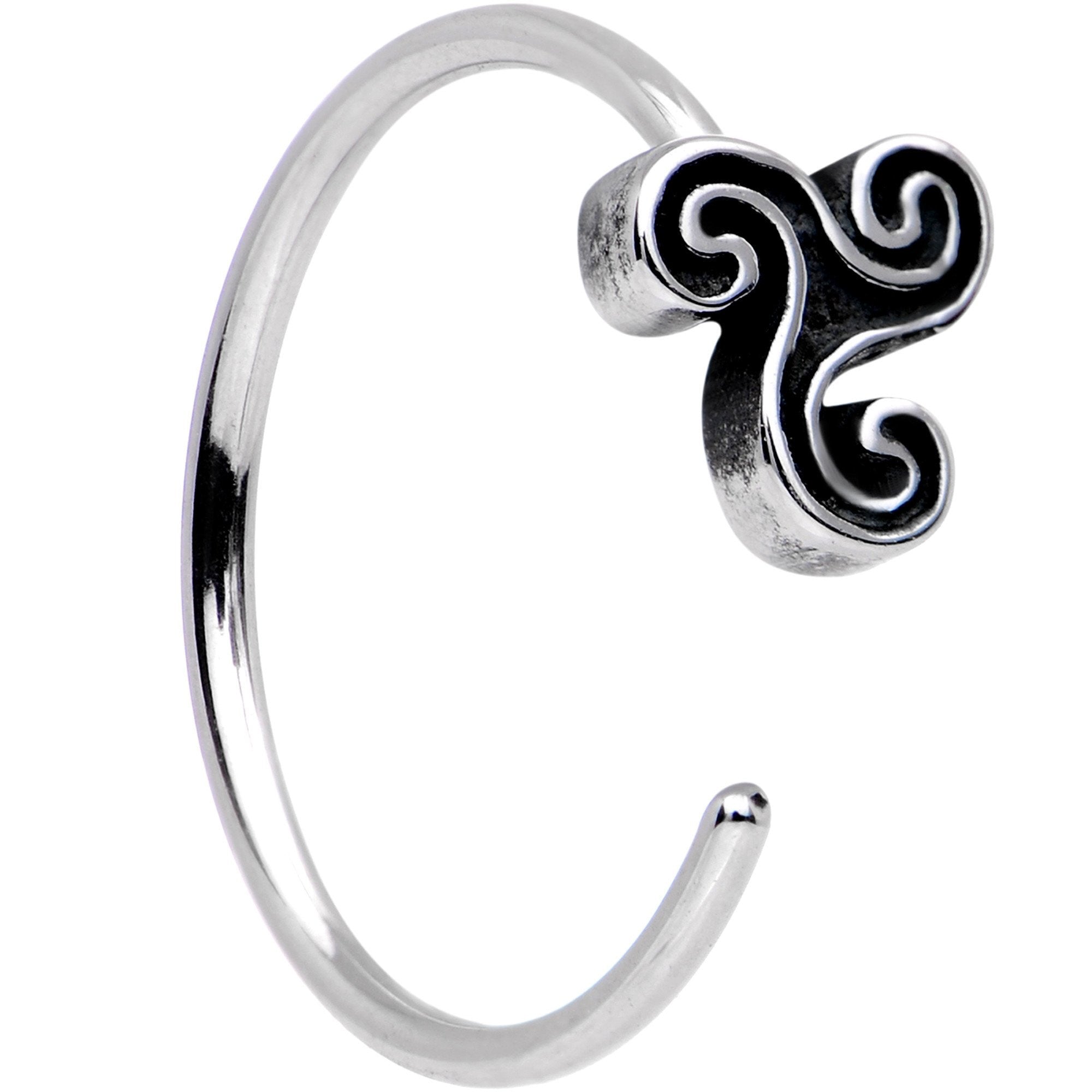 20G Aurora Gem Ultra Modern Nose Bone Captive Ring Pack Set of 5