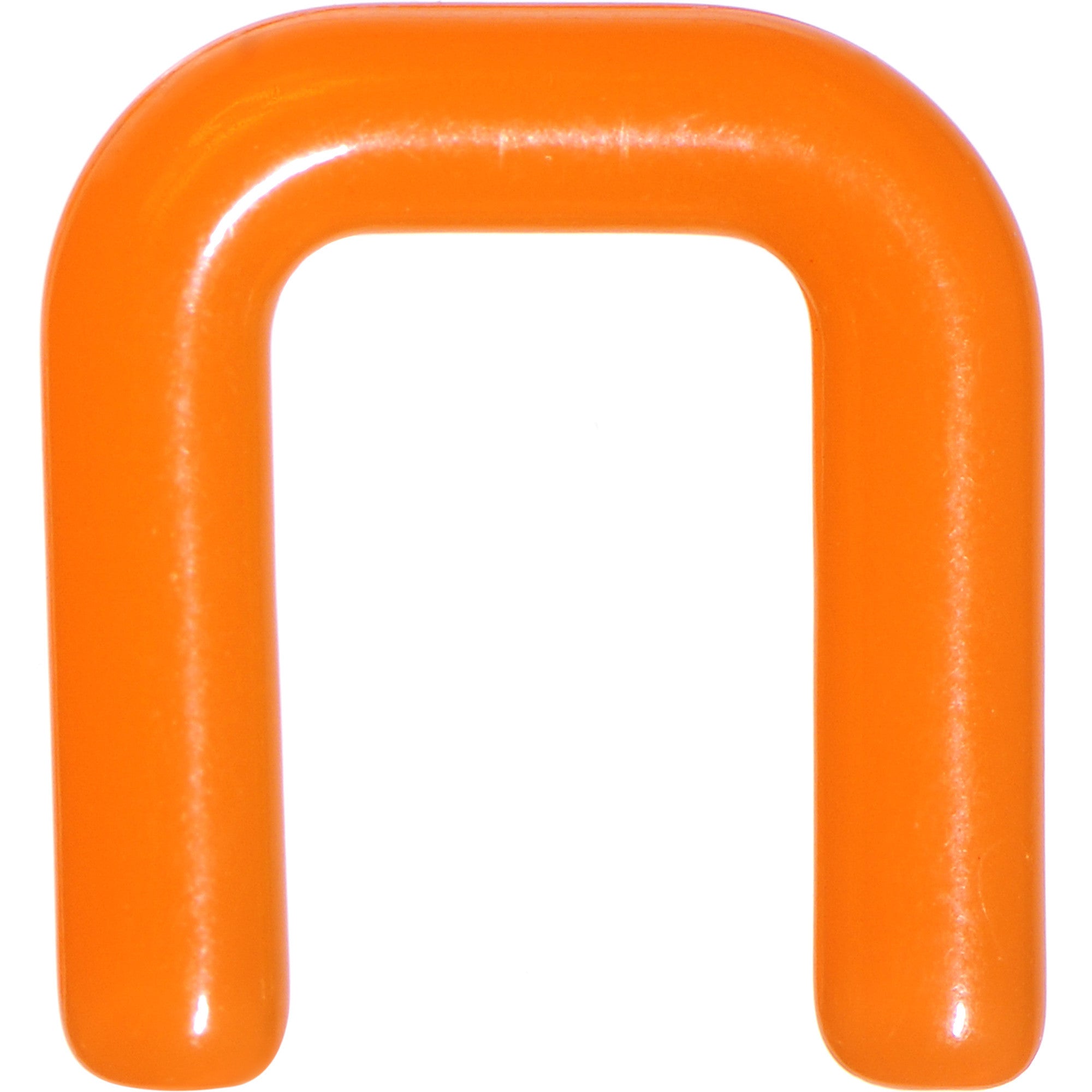 10G 1/2 Orange Flexible Bioplast Square Septum Retainer