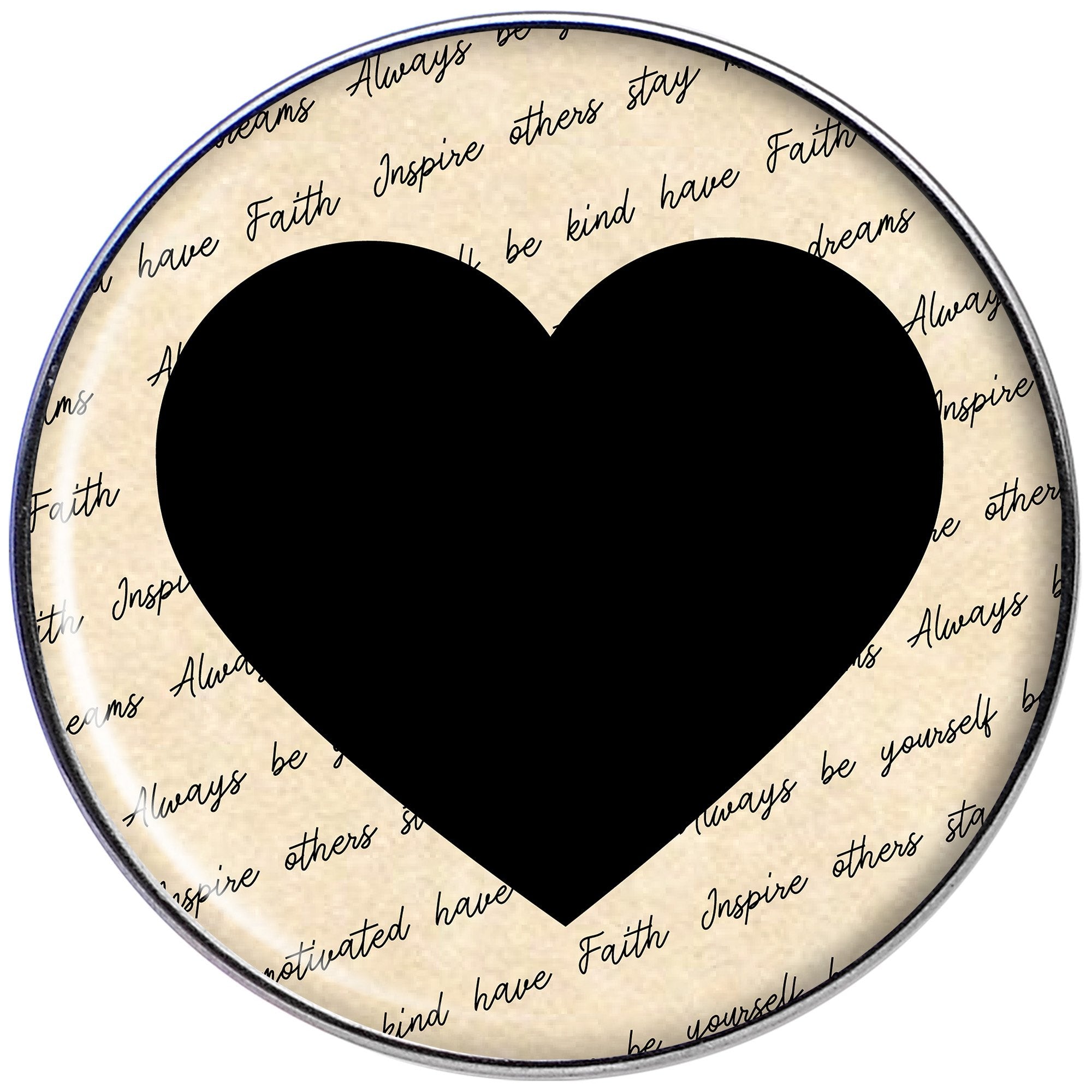 Love Letter Black Heart Tragus Cartilage Earring