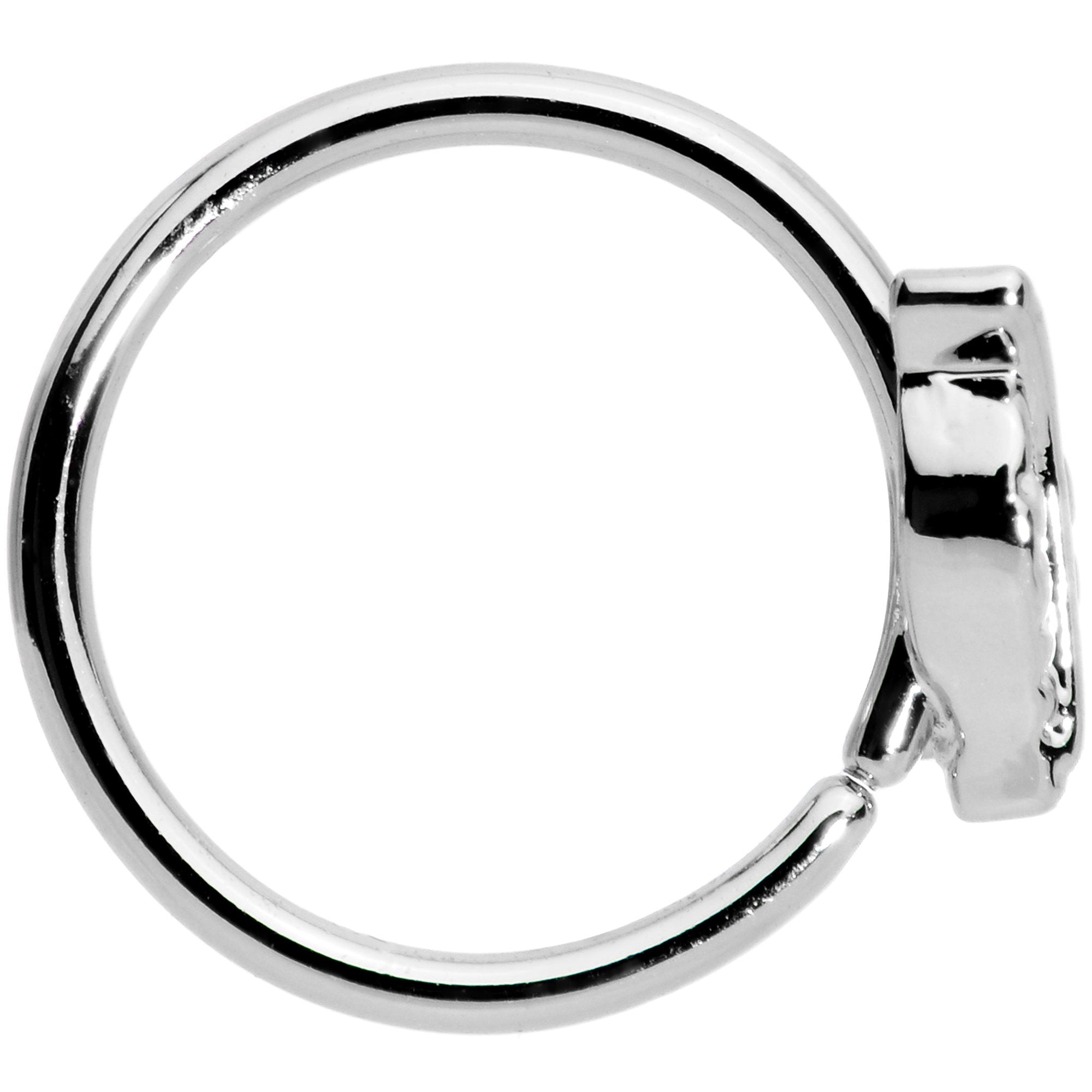 20G 5/16 Tiny Tulip Flower Seamless Circular Ring