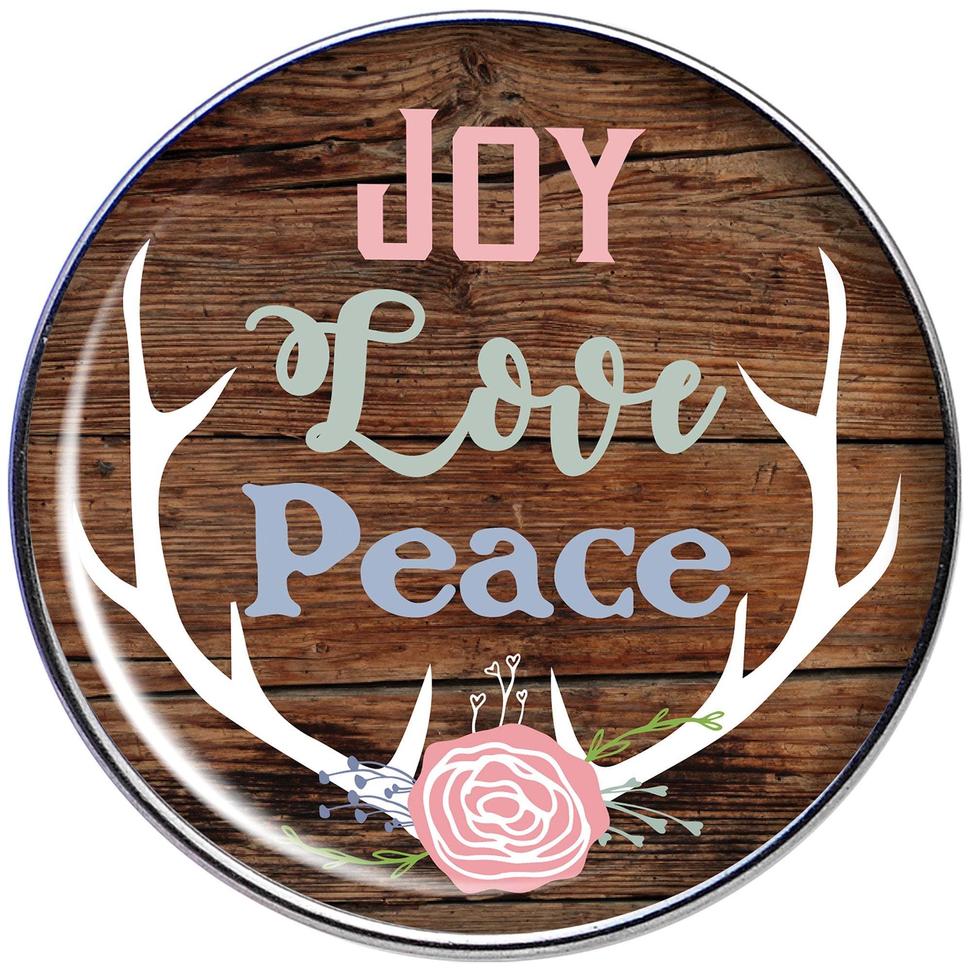 16G 1/4 Joy Love Peace Antlers Tragus Cartilage Earring