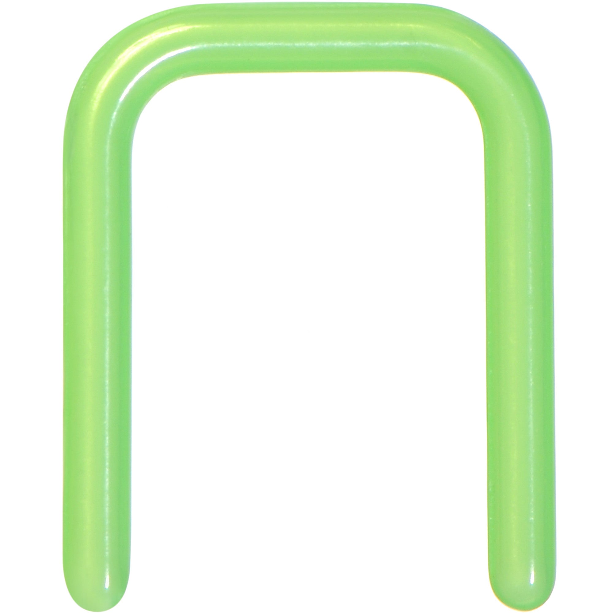 16G 7/16 Green Flexible Bioplast Square Septum Retainer