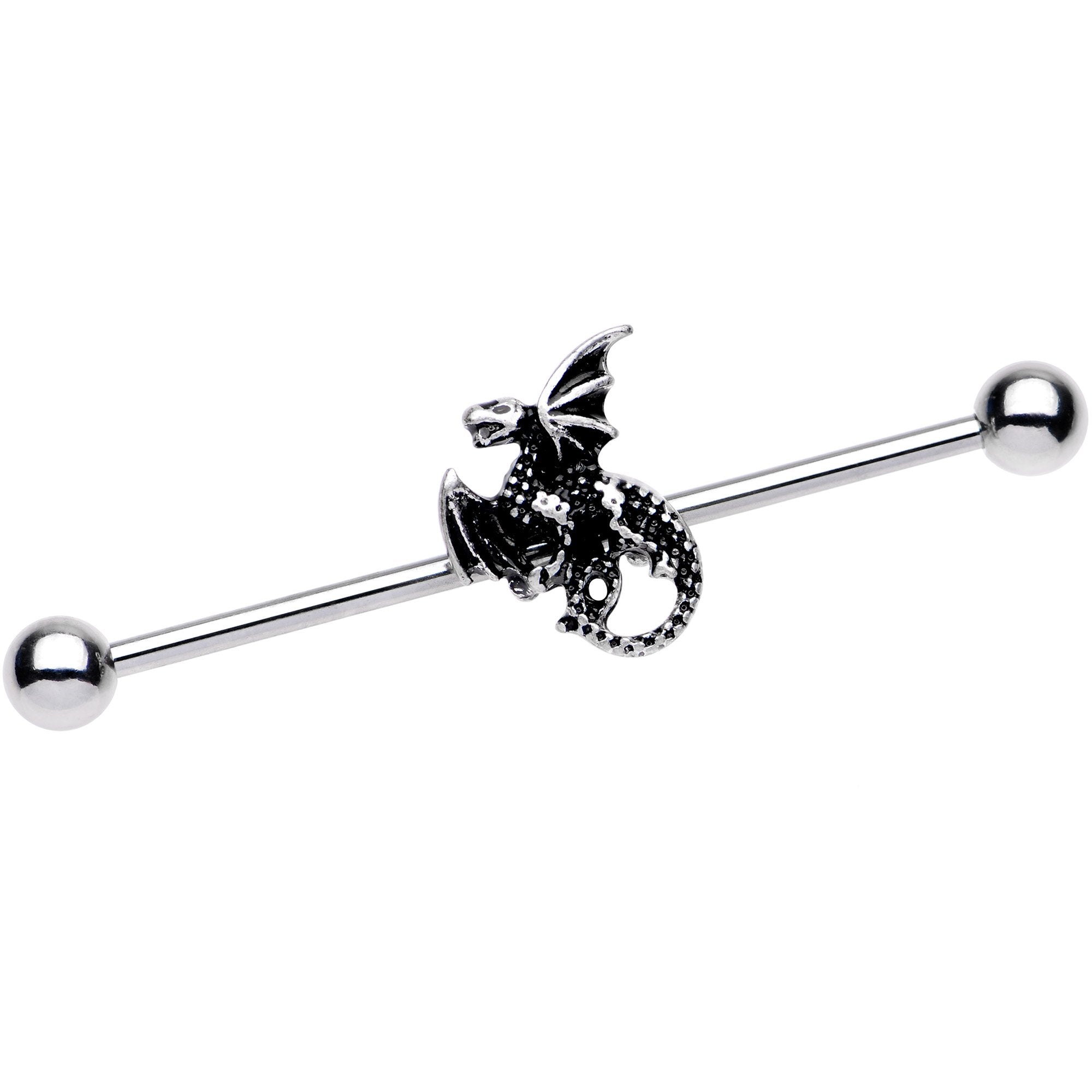 14G Flying Dragon Industrial Barbell 38mm