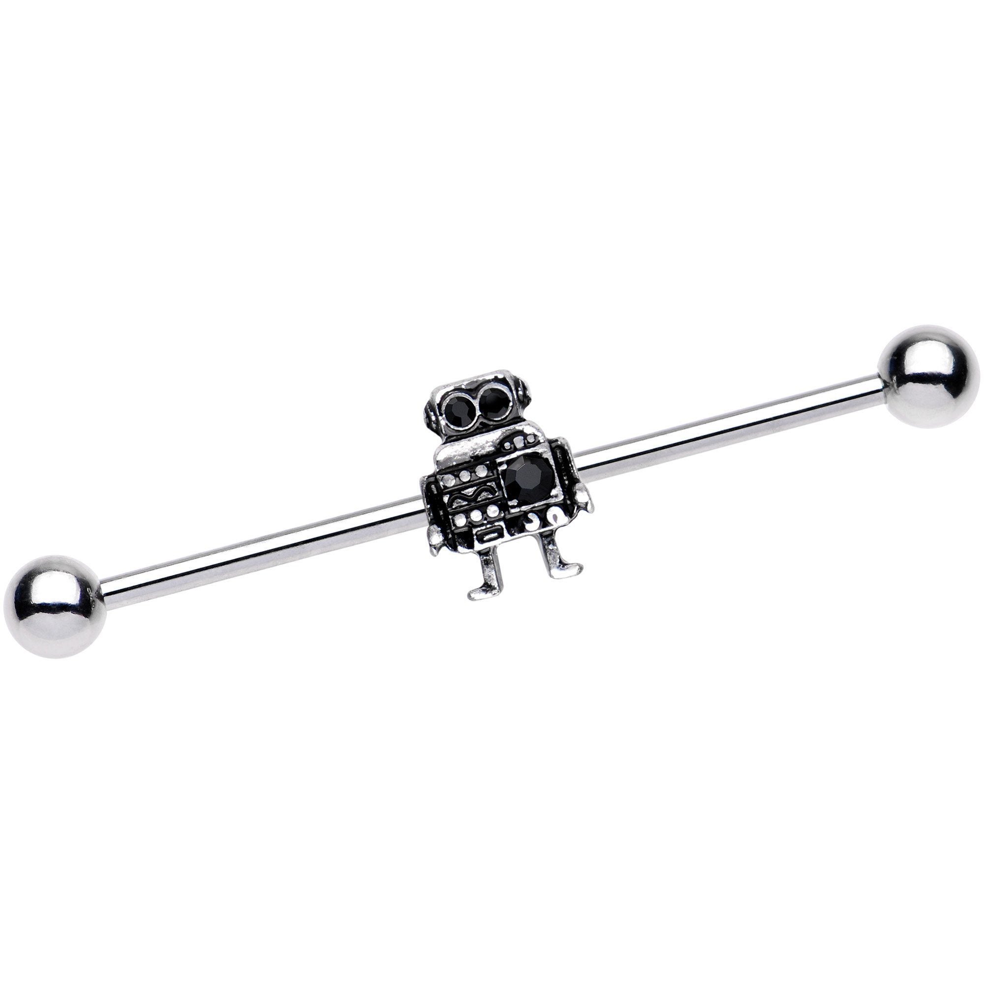 14G Ratchet Robot Industrial Barbell 38mm