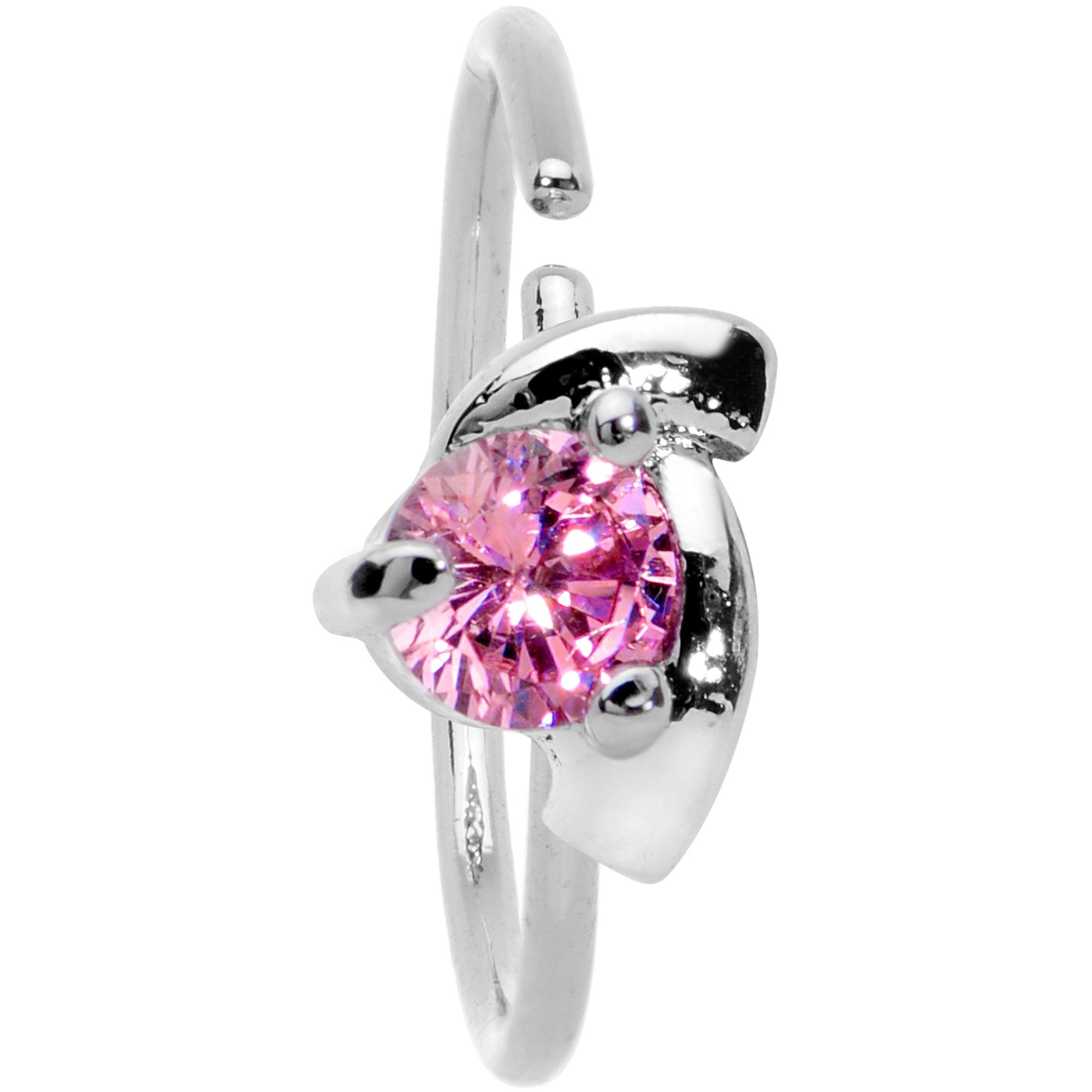 20G 3/8 Pink Gem Sassy Seamless Circular Ring