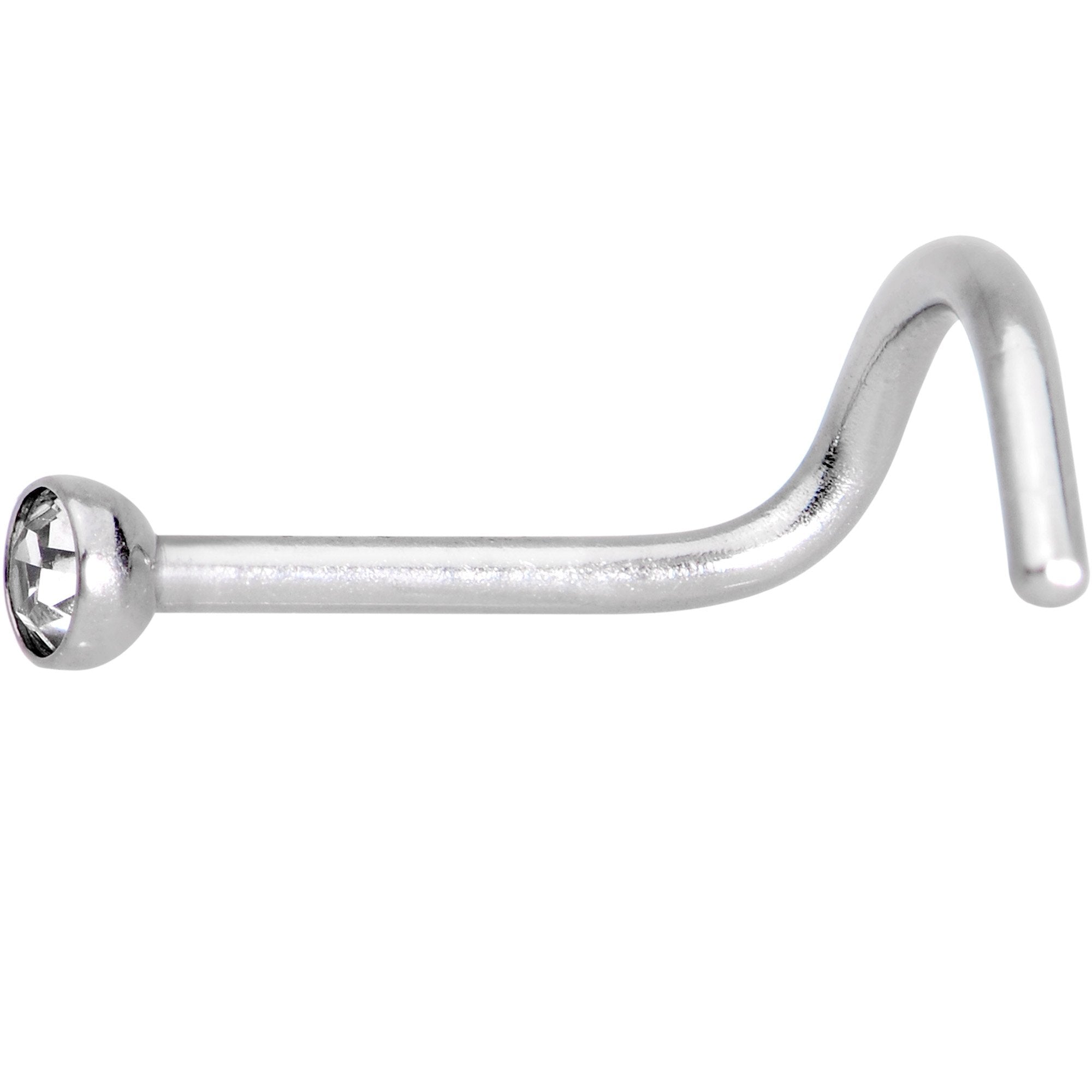 20G 5/16 Multi Color Gem Steel Nose Screw 20 Pack Set