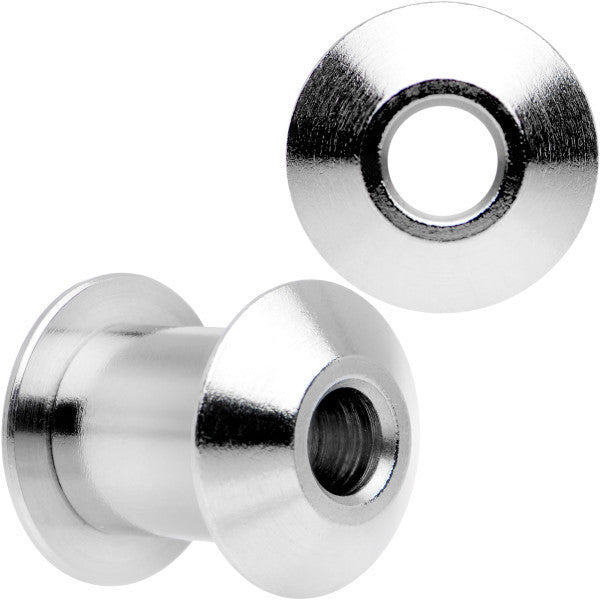 2G Stainless Steel Screw Fit Tunnel Set of 2
