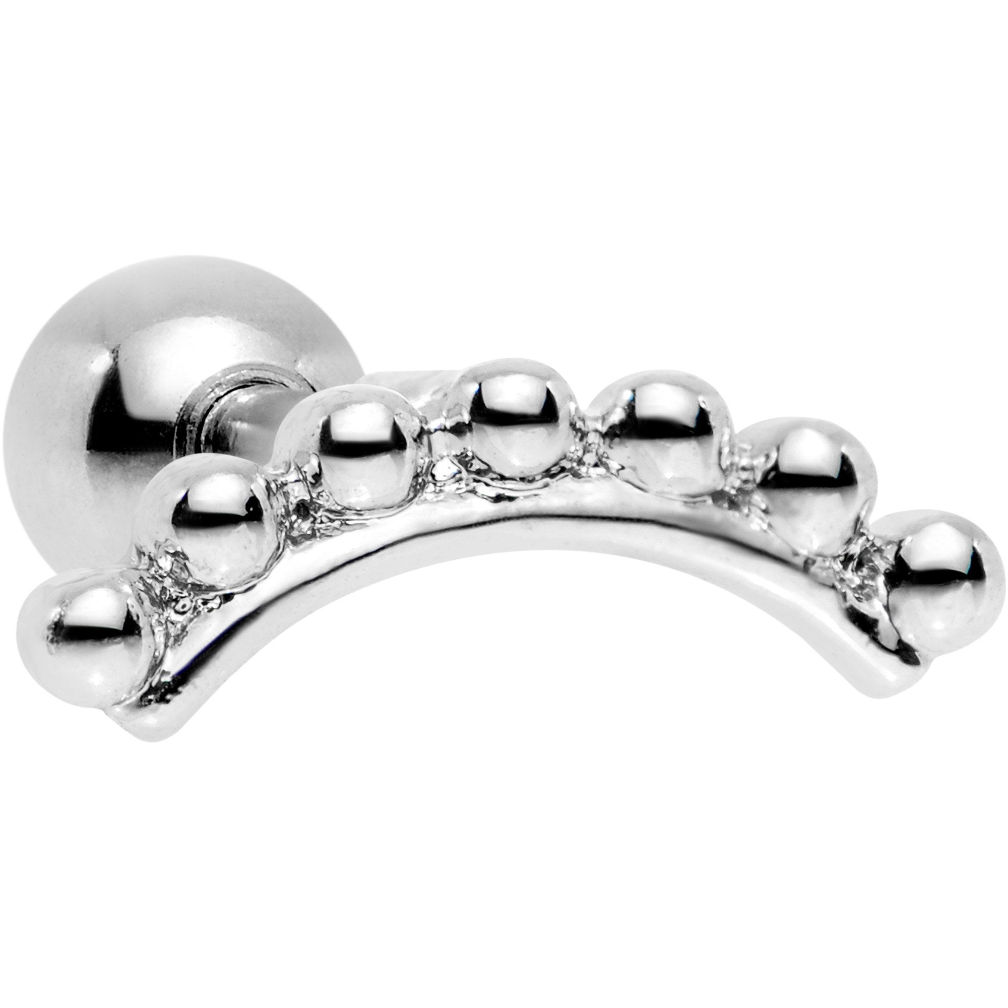 16G 1/4 Crescent Arc Cartilage Tragus Earring