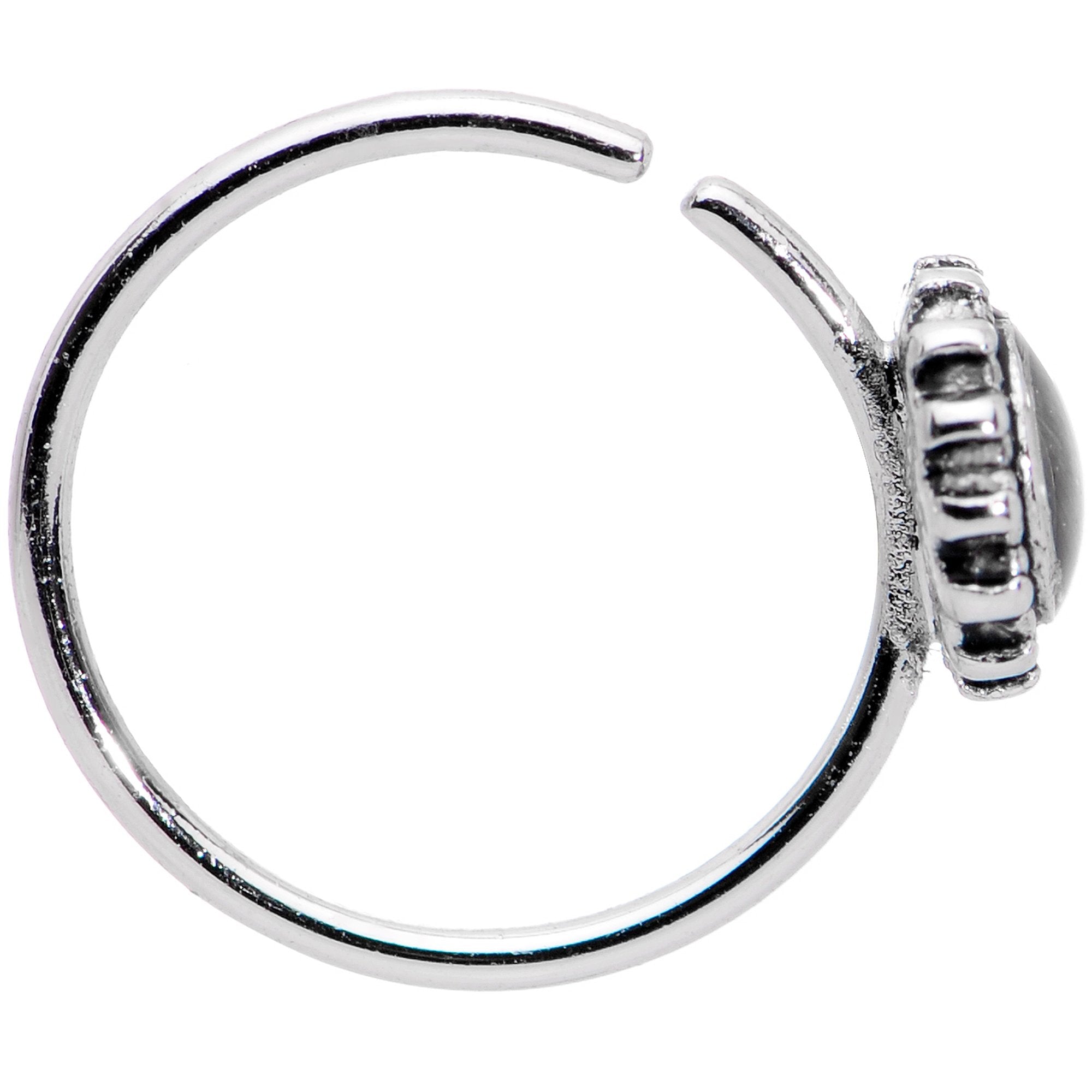 20G 3/8 Purple Gem Seamless Circular Ring