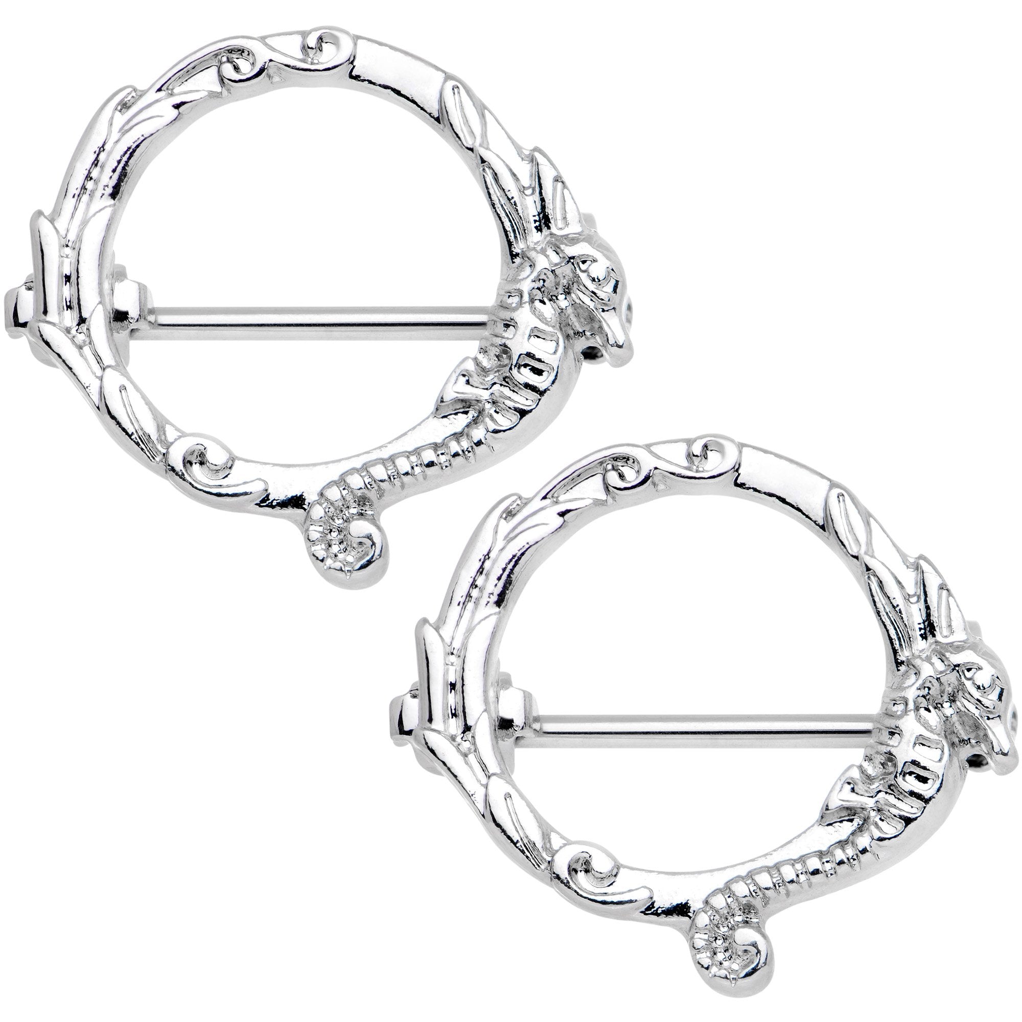 9/16 Frolicking Seahorse Nipple Shield Set