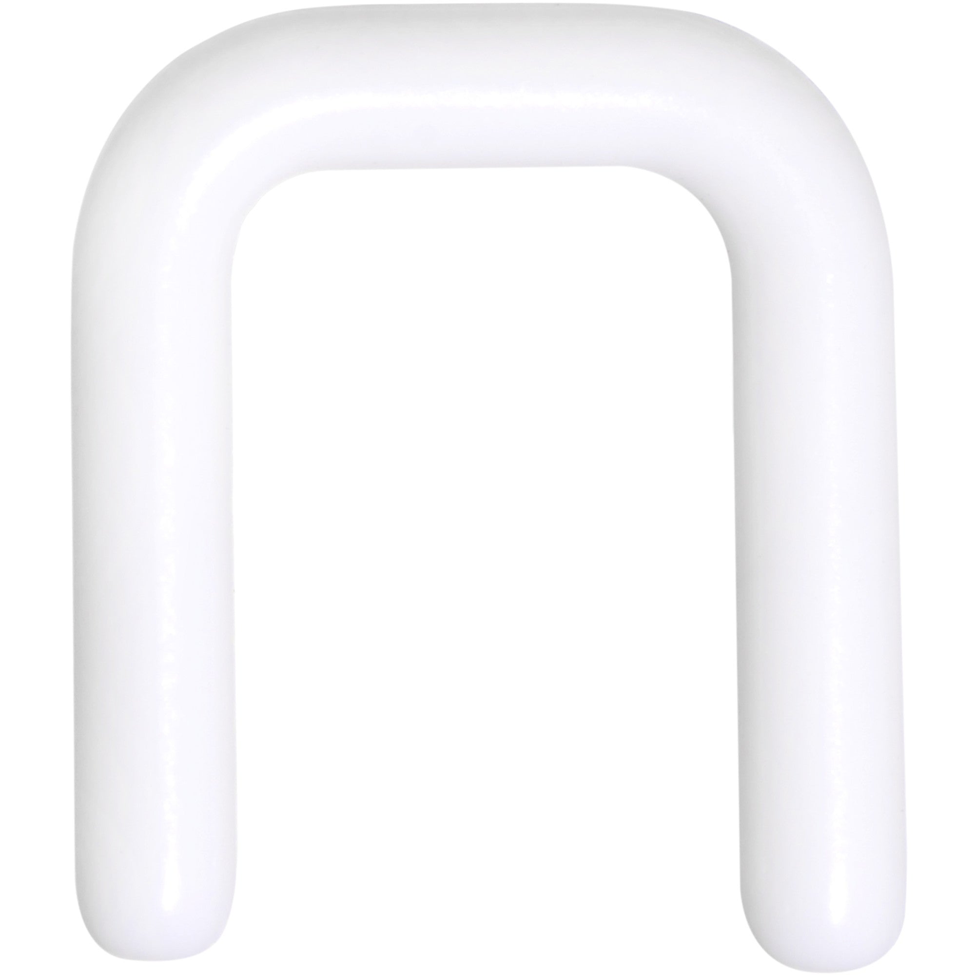 12G 1/2 White Flexible Bioplast Square Septum Retainer