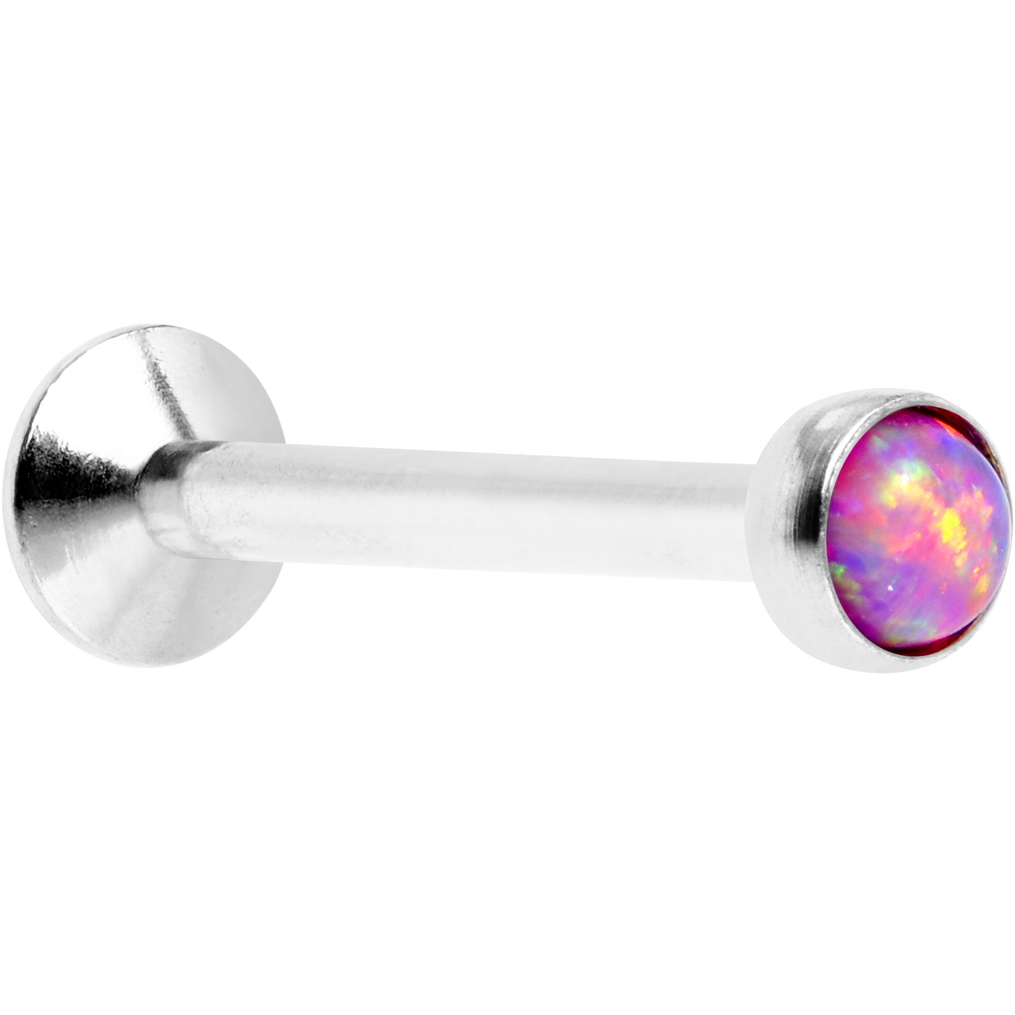 5/16 Pink Synthetic Opal Internally Threaded Daith Cartilage Tragus
