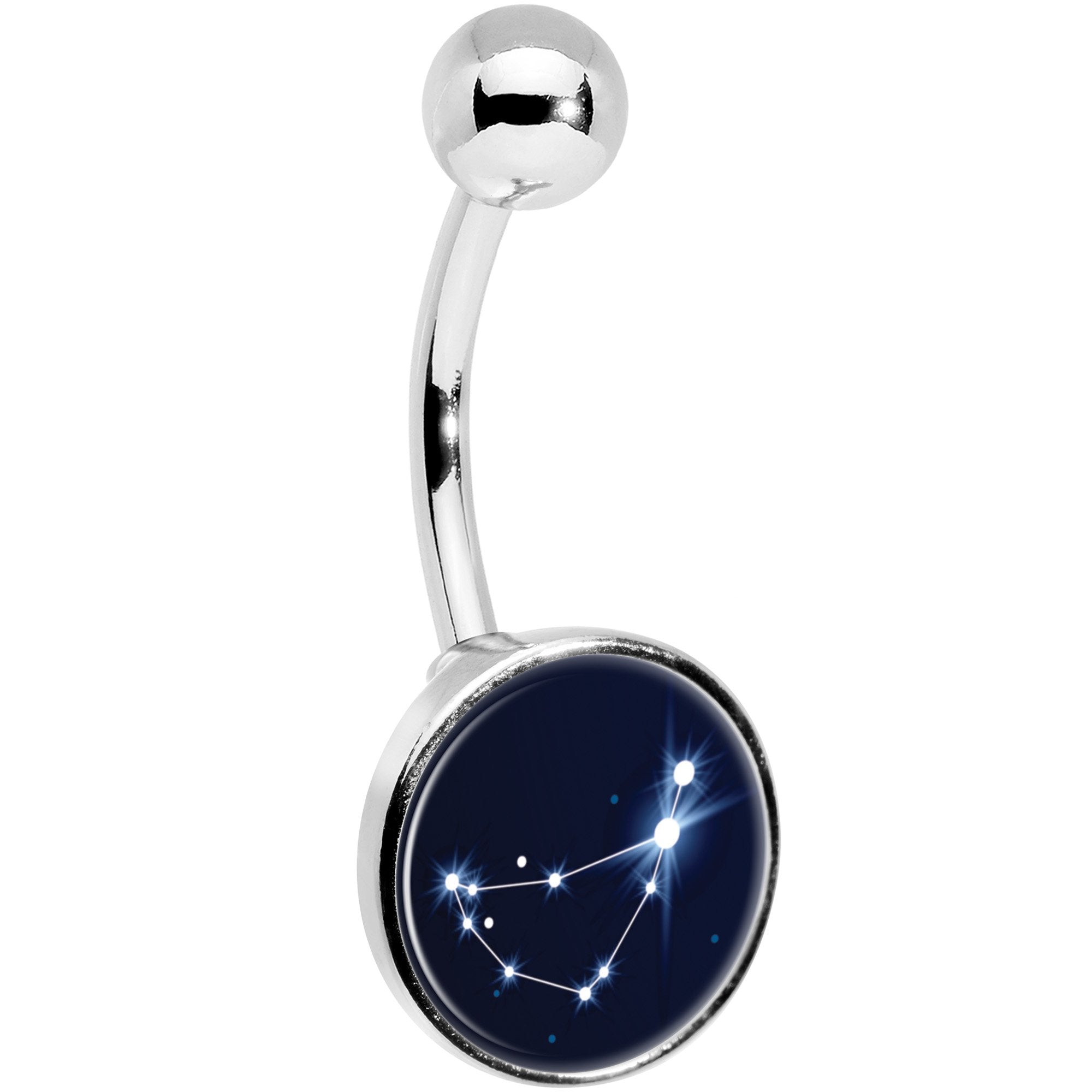 Zodiac Constellation Capricorn Stainless Steel Belly Ring stylish jewelry